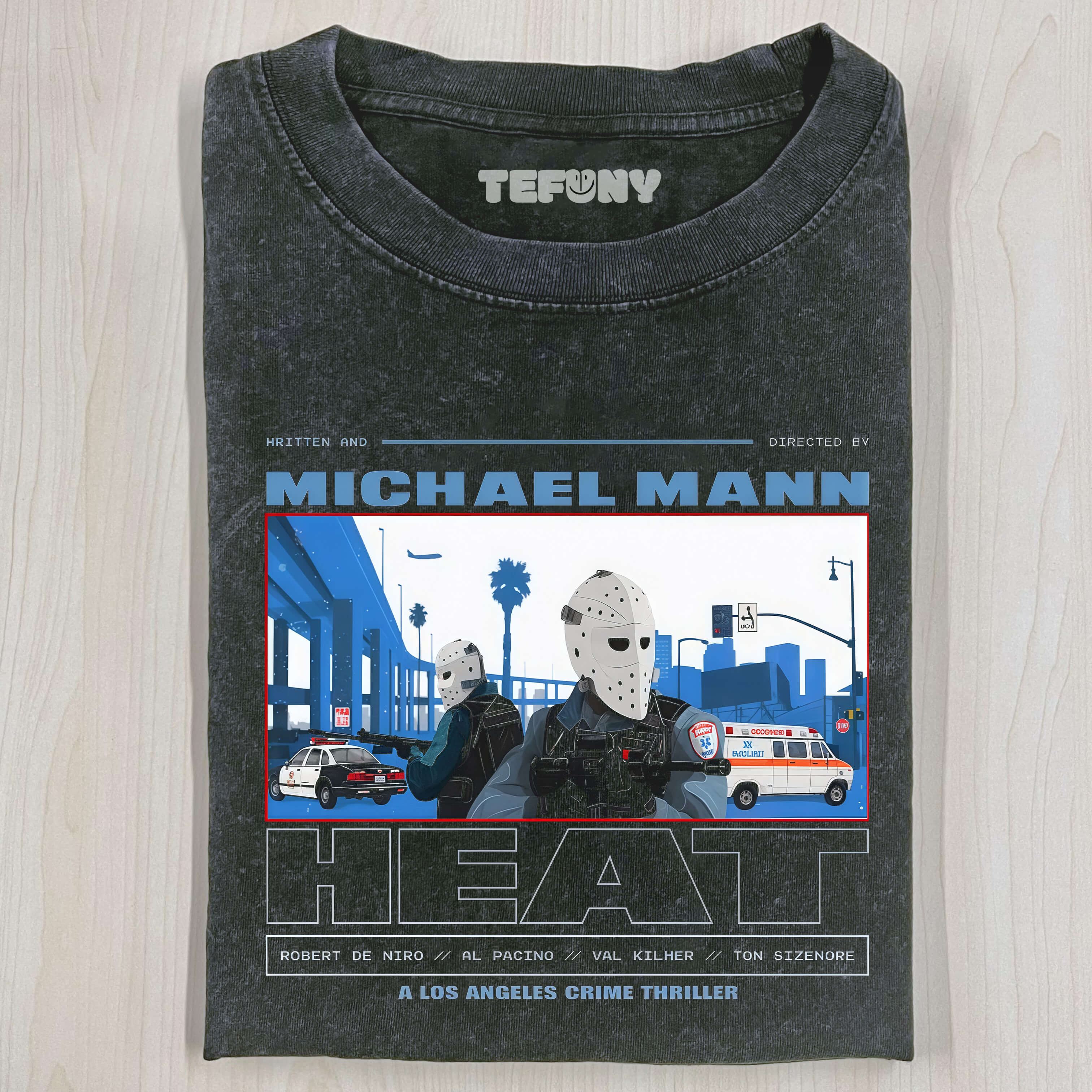 Vintage Heat Movie Graphic T-Shirt V3