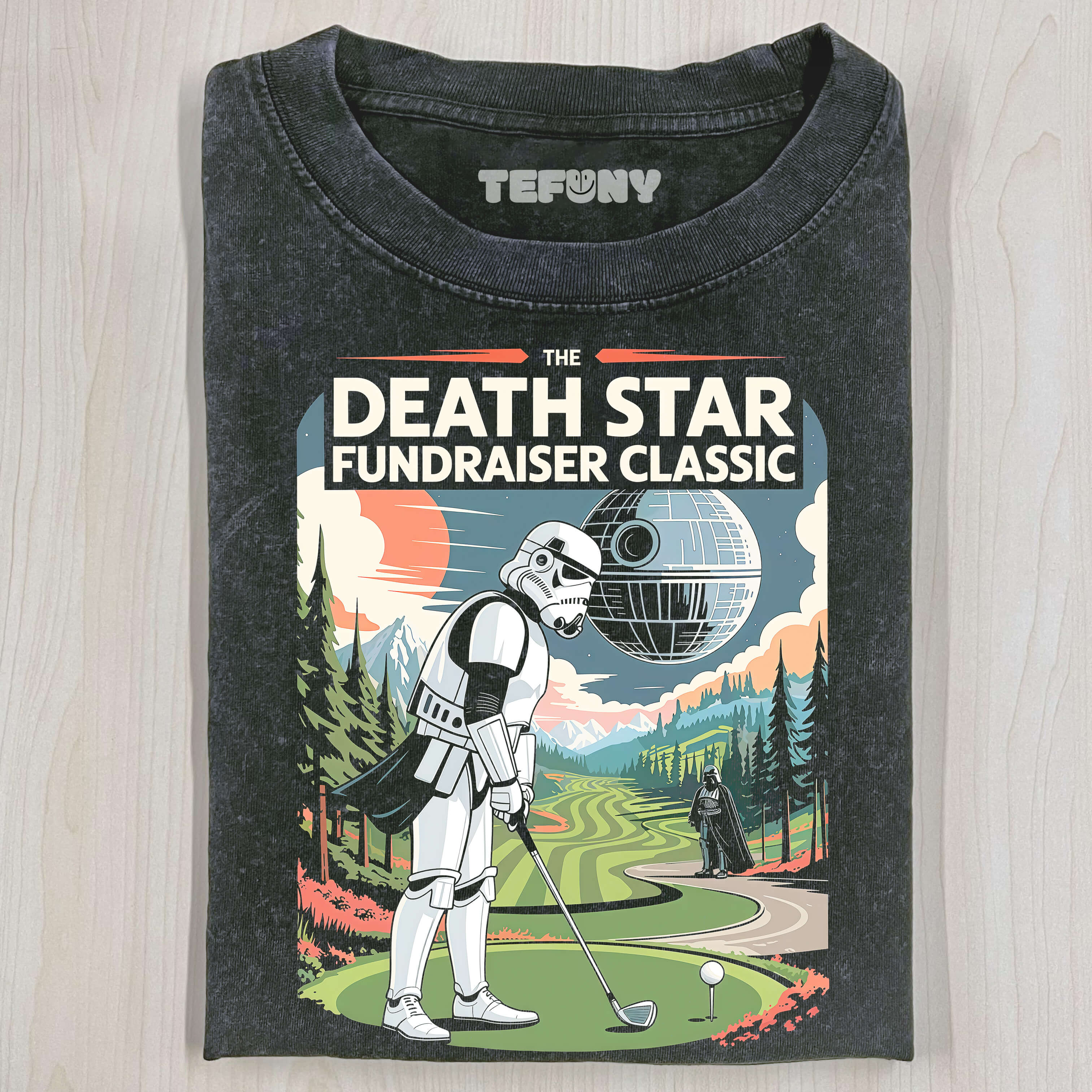 FUNNY STAR WARS GOLF T-SHIRT
