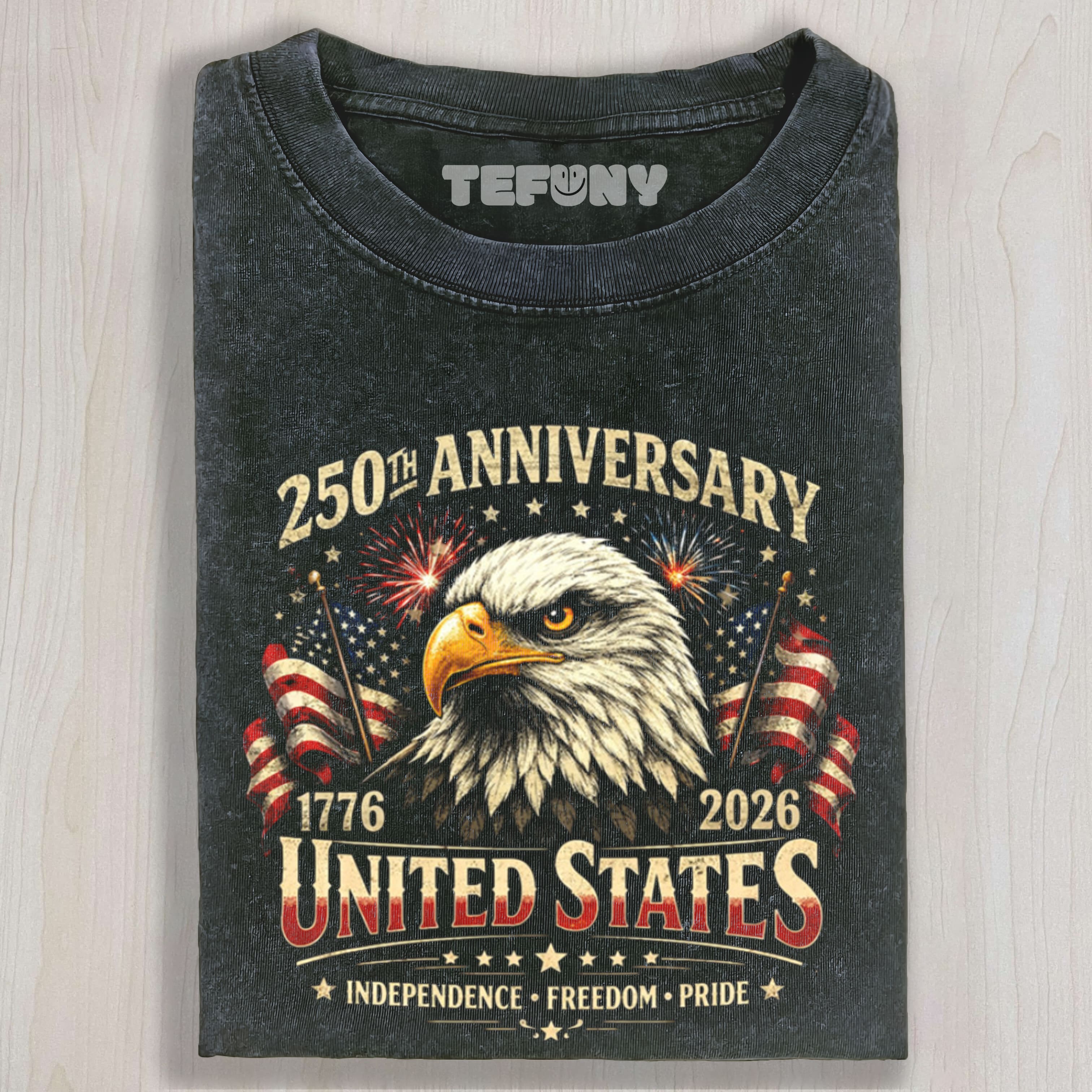 250-YEARS-ANNIVERSARY-USA-AMERICAN-FLAG UNISEX TEE, TANK TOP, LAYERED LS, SWEATSHIRT & HOODIE