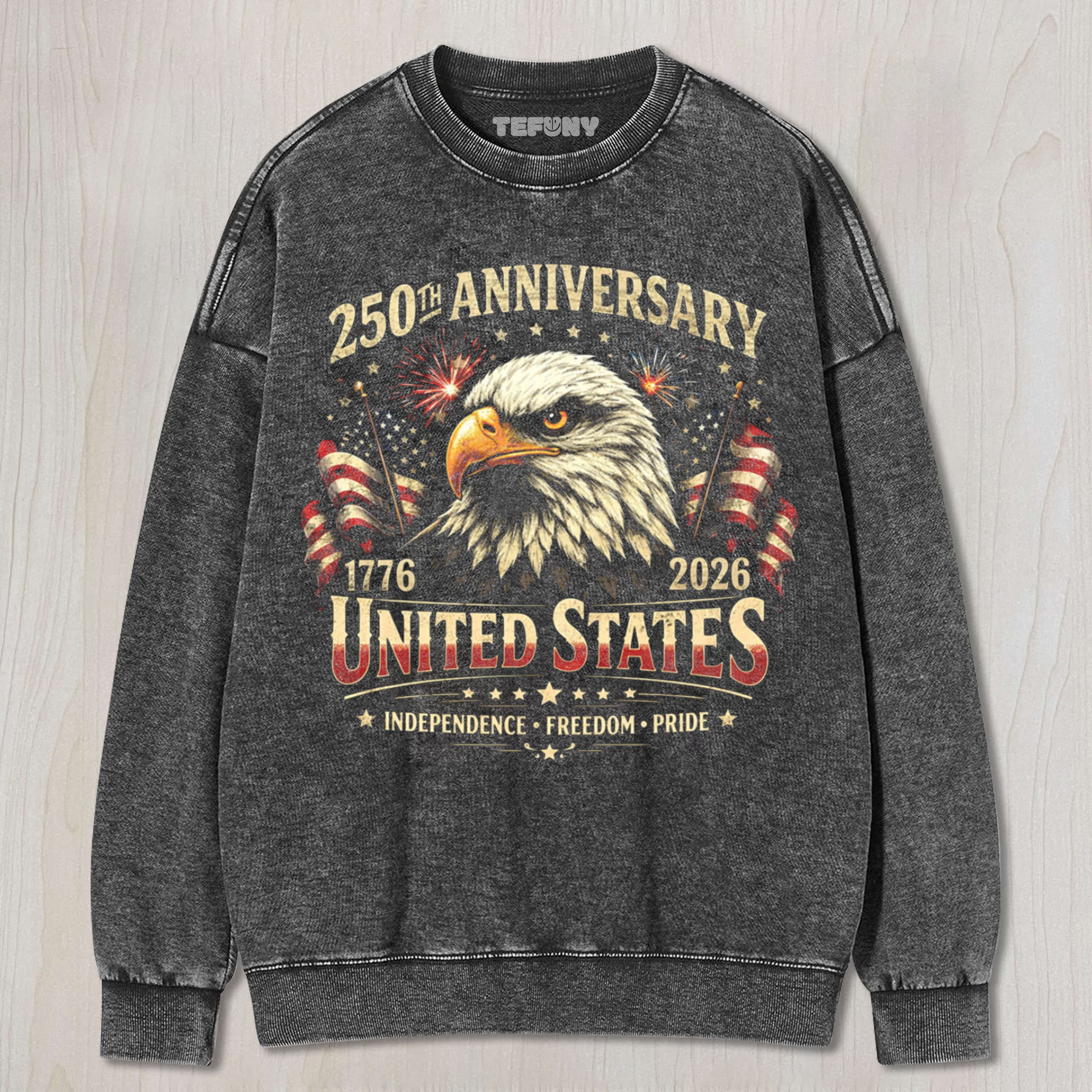 250-YEARS-ANNIVERSARY-USA-AMERICAN-FLAG UNISEX TEE, TANK TOP, LAYERED LS, SWEATSHIRT & HOODIE