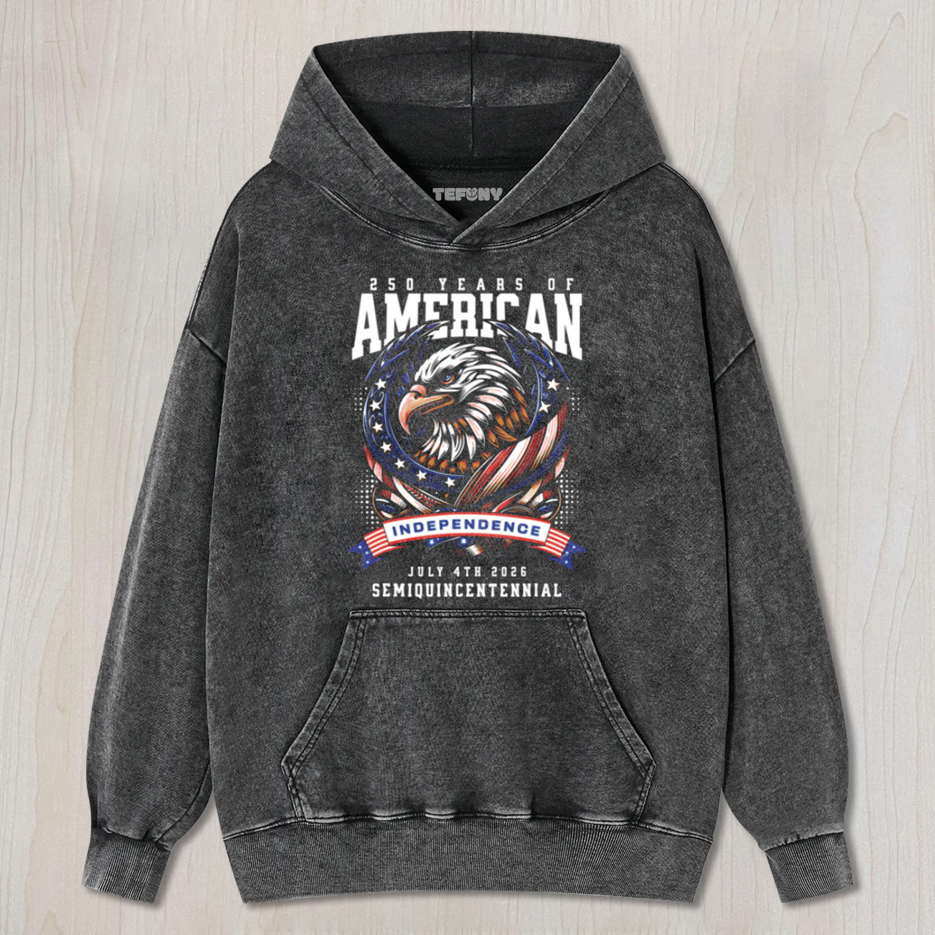 250 YEARS OF INDEPENDENCE AMERICA 250TH YEARS ANNIVERSARY UNISEX TEE, TANK TOP, LAYERED LS, SWEATSHIRT & HOODIE