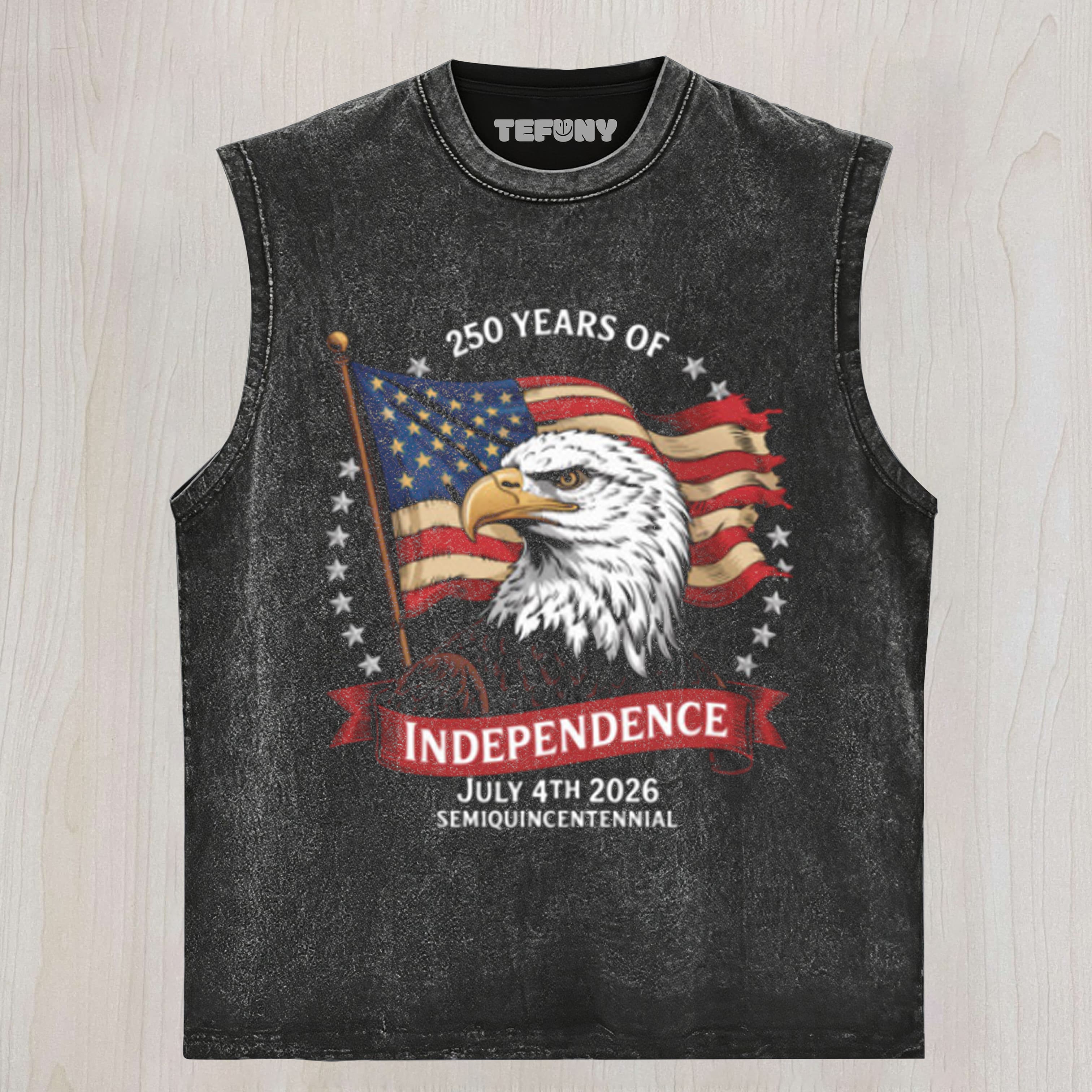 250 YEARS OF INDEPENDENCE JULY 4TH 2026 UNISEX TEE, TANK TOP, LAYERED LS, SWEATSHIRT & HOODIE