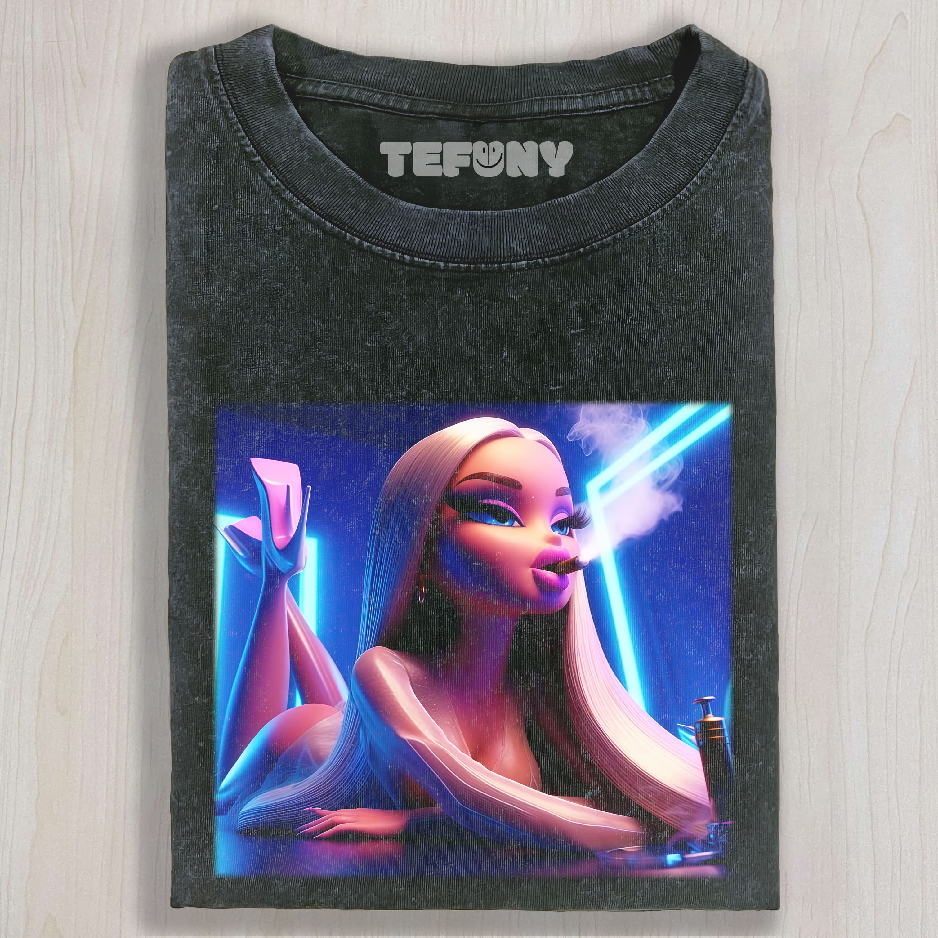 B-SMOKING DOLL V1 T-SHIRT