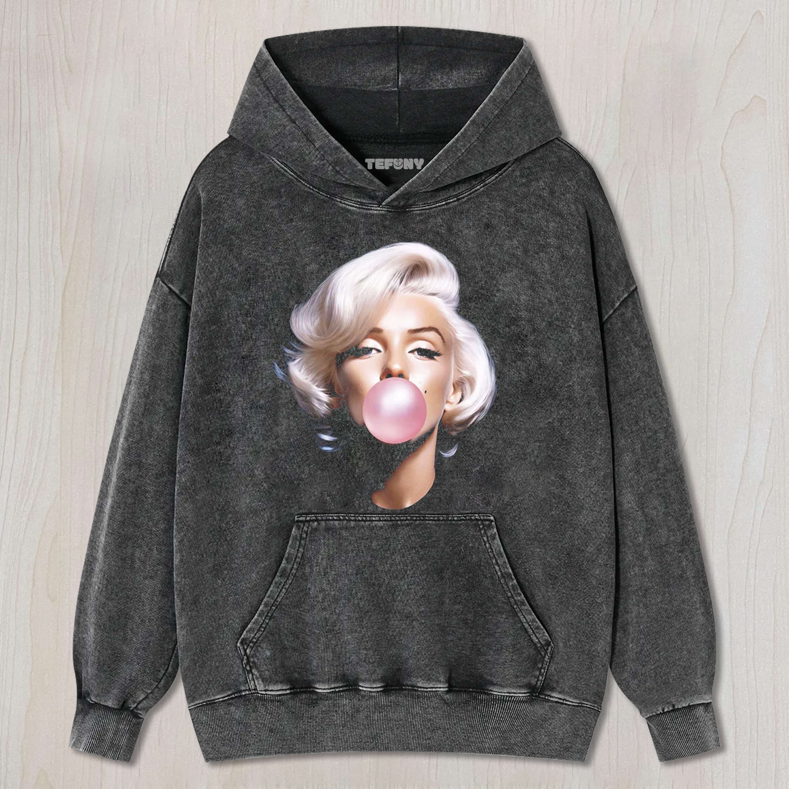 MARILYN MONROE BLOWING BUBBLES TEE & SWEAT & HOOD