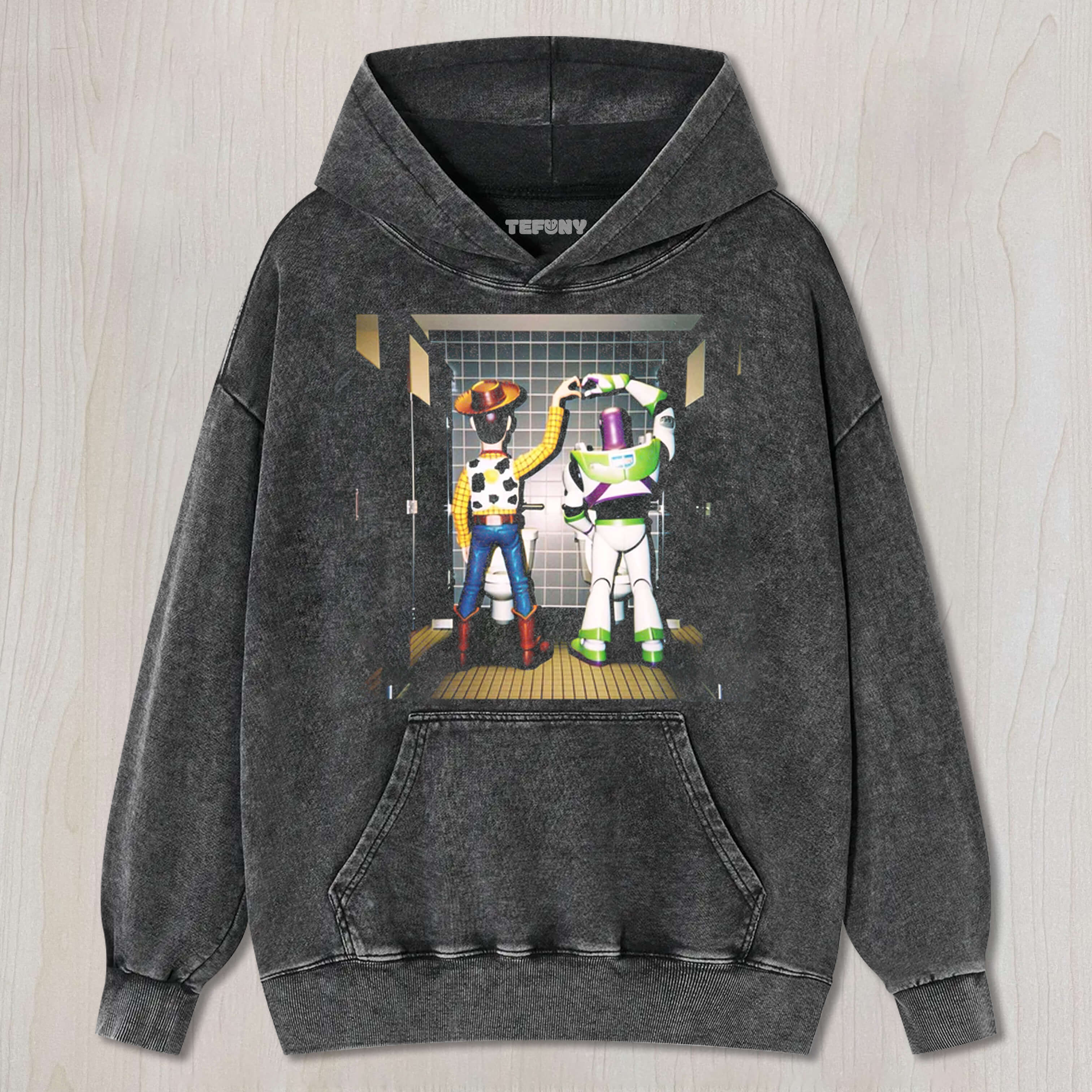 WOODY & BUZZ LIGHTYEAR SHOWING LOVE TEE & SWEAT & HOOD