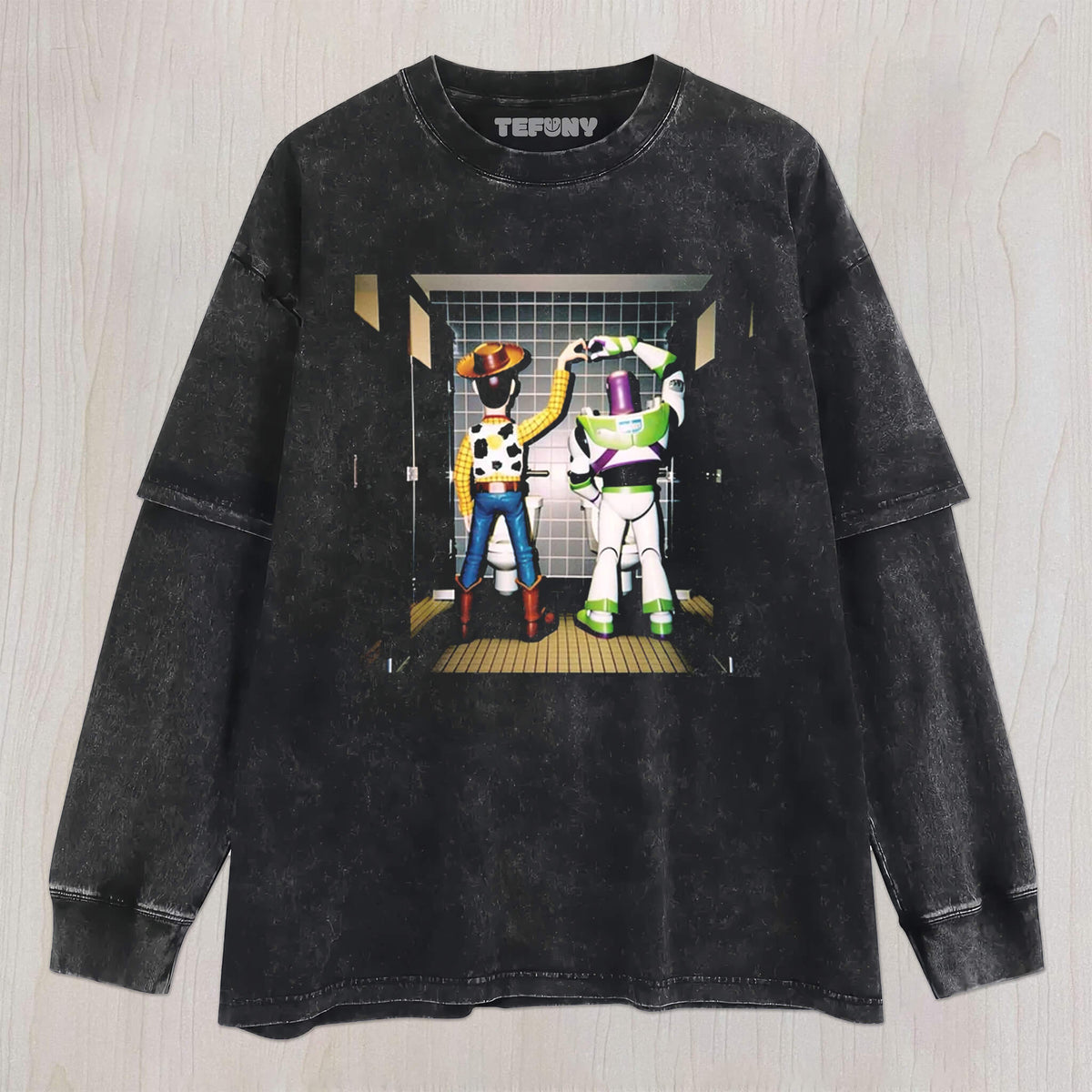 WOODY & BUZZ LIGHTYEAR SHOWING LOVE TEE & SWEAT & HOOD