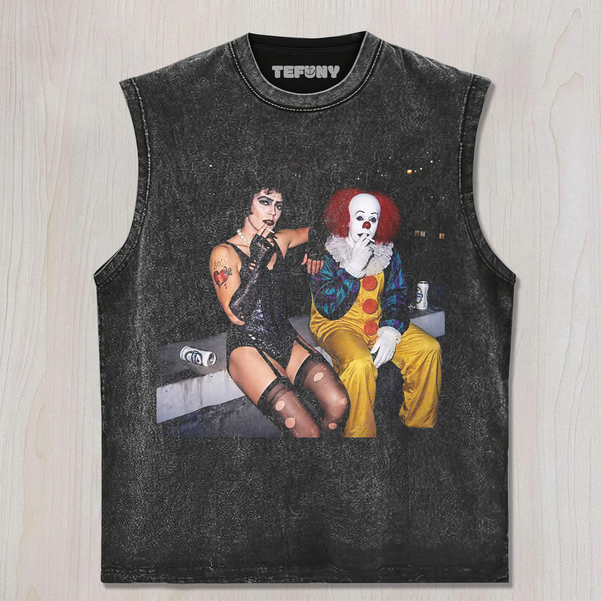 RETRO CULT CLASSIC DUO PORTRAIT ART TEE UNISEX TEE, TANK TOP, LAYERED LS, SWEATSHIRT & HOODIE