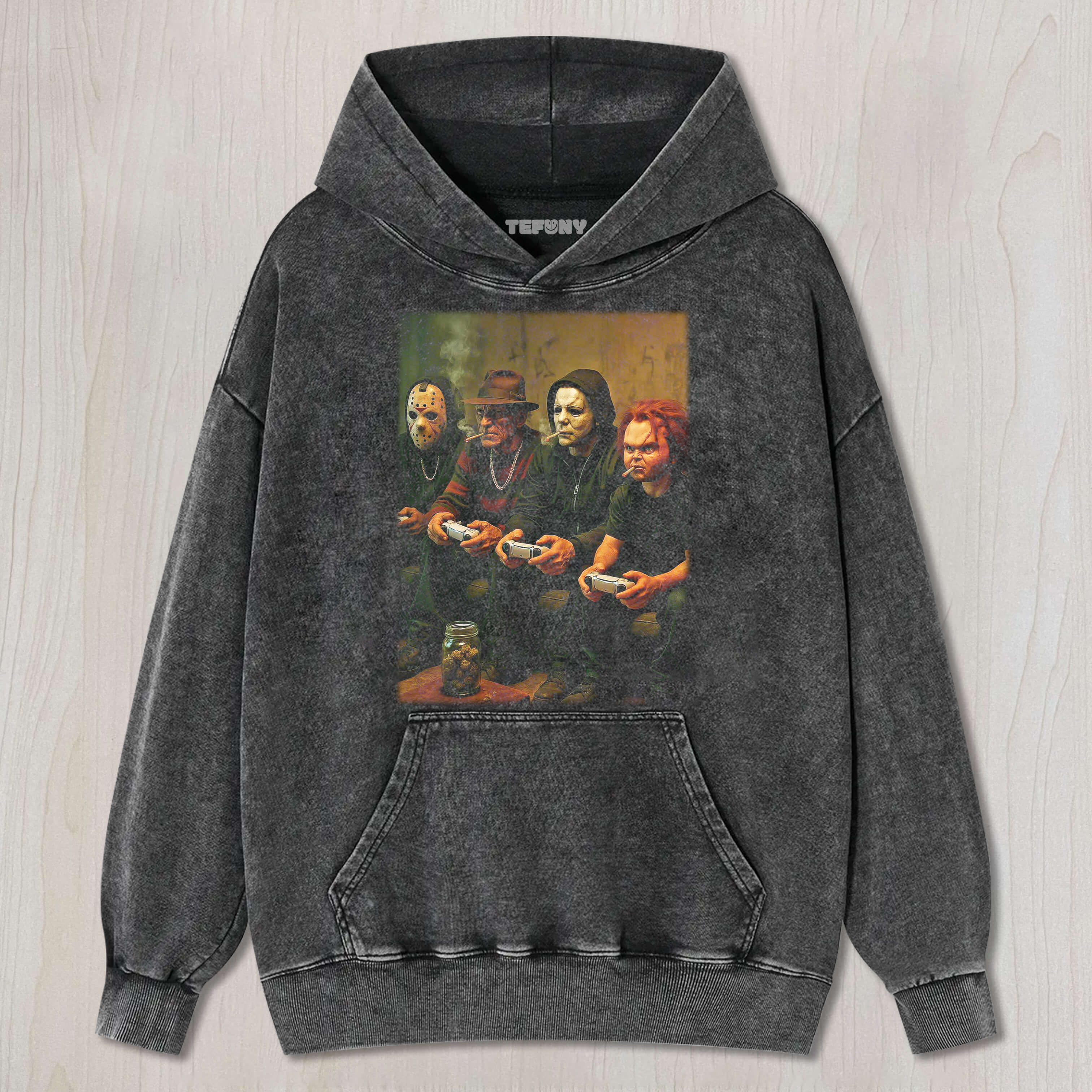 MICHAEL, CHUCKY AND OTHERS PLAY GAMES T-SHIRT