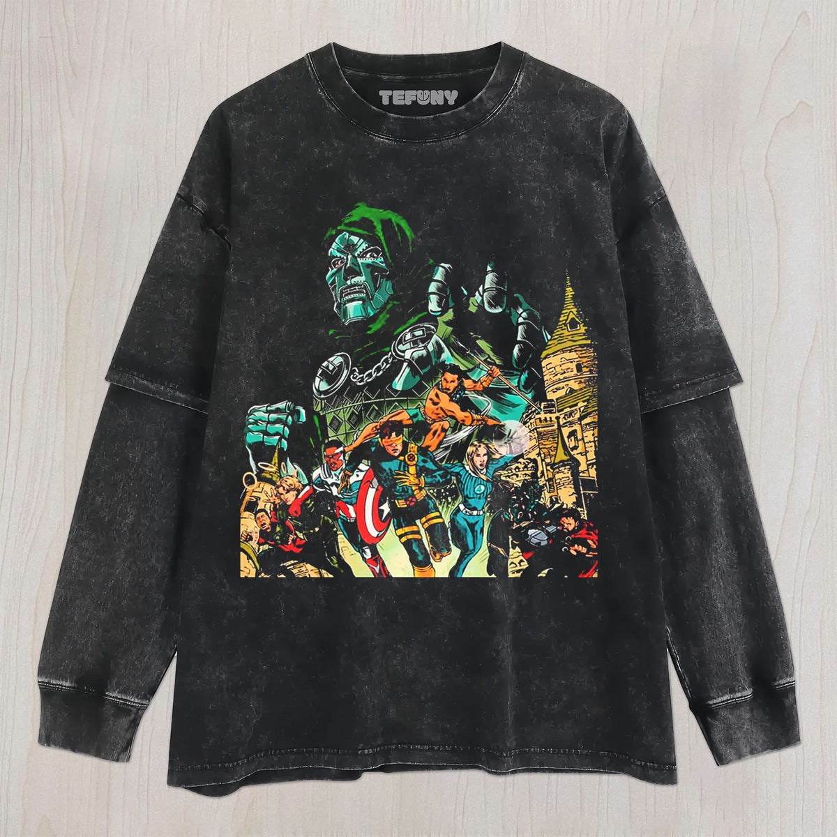 DR.DOOM & THE AVENGERS UNISEX TEE, TANK TOP, LAYERED LS, SWEATSHIRT & HOODIE