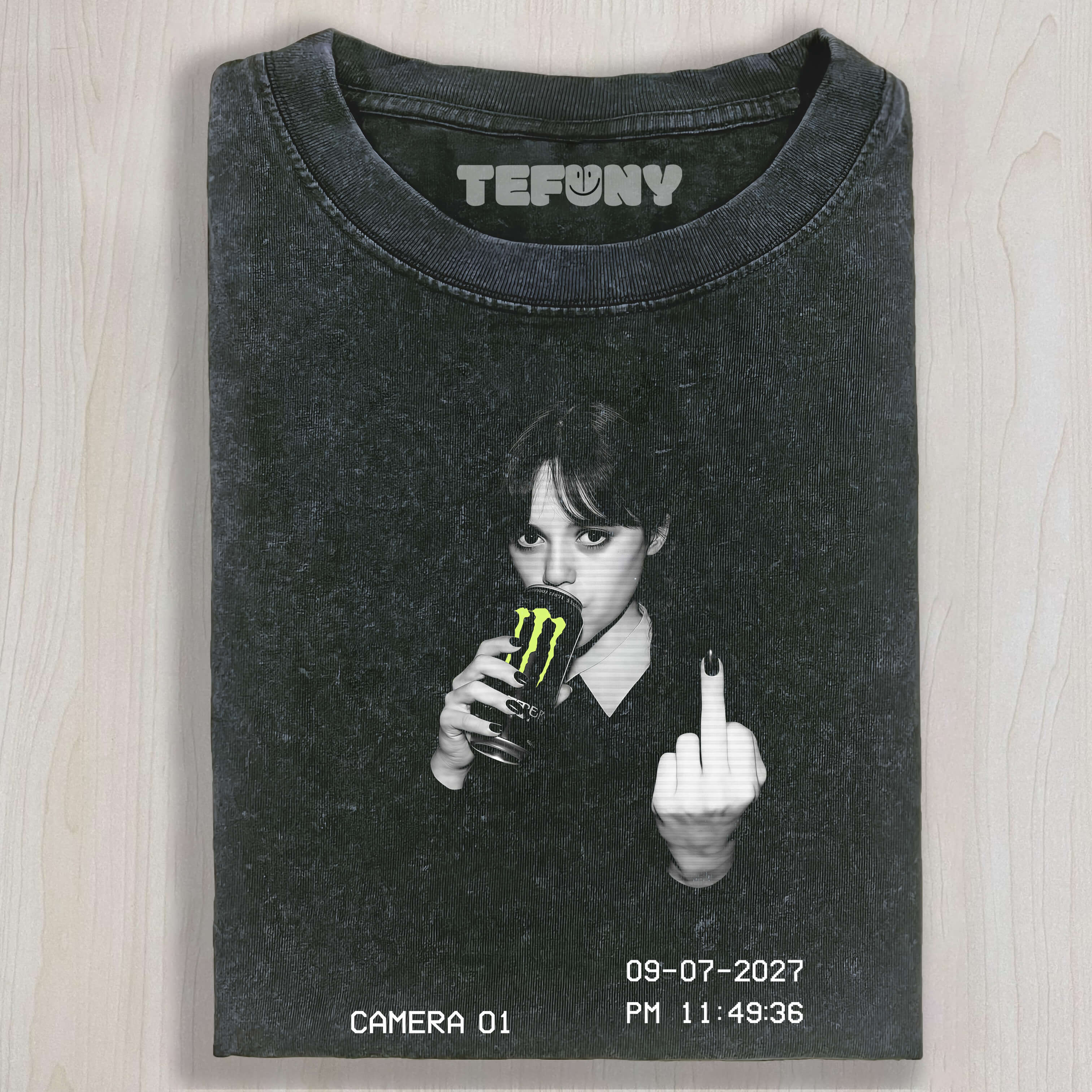 WEDNESDAY S2 ADDAMS THEMED T-SHIRT V6