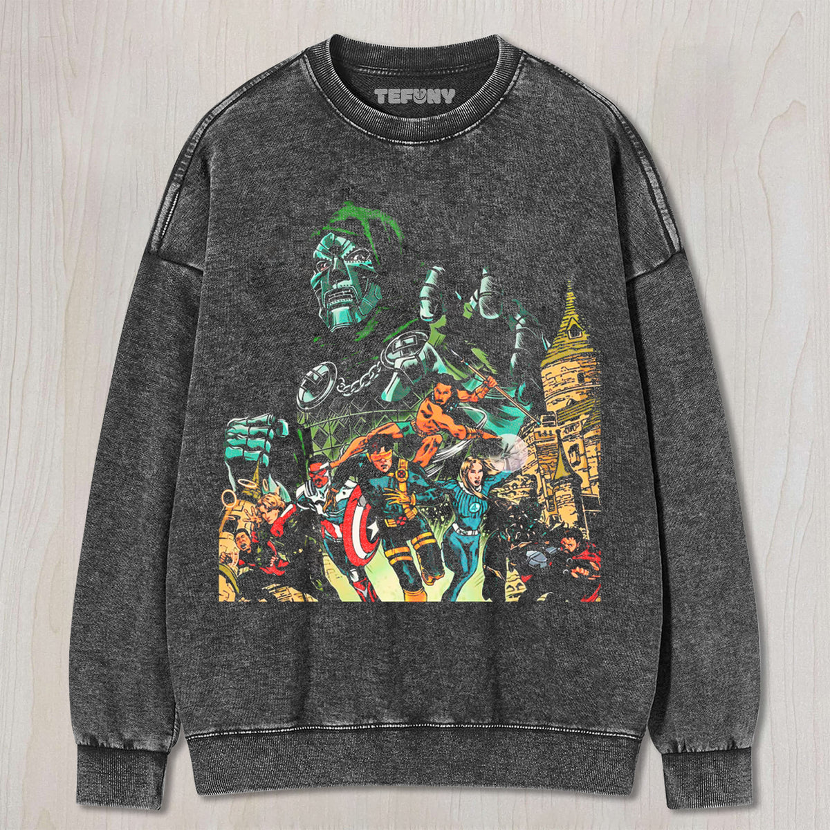 DR.DOOM & THE AVENGERS UNISEX TEE, TANK TOP, LAYERED LS, SWEATSHIRT & HOODIE