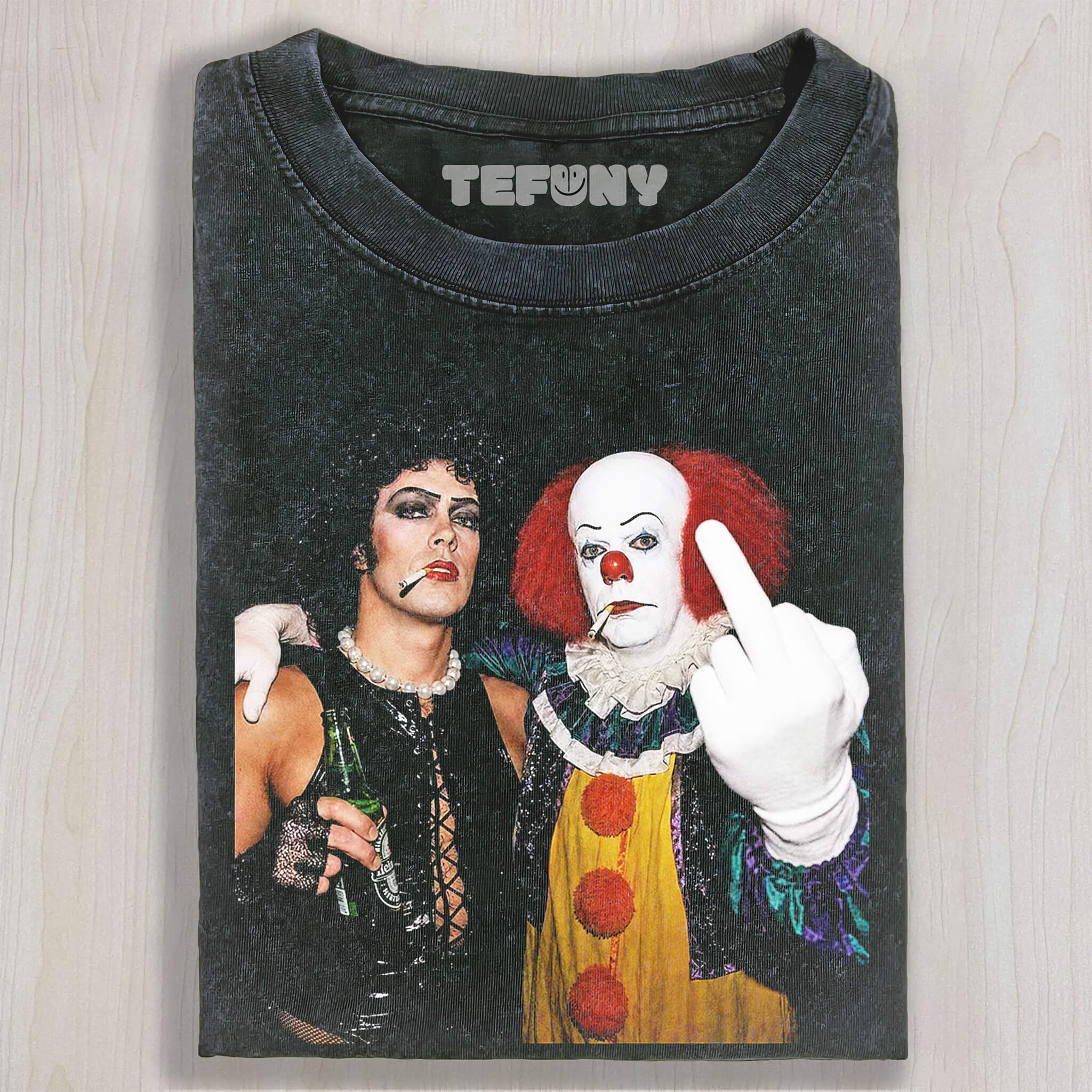 CULT HORROR DUO VINTAGE MOVIE GRAPHIC TEE UNISEX TEE, TANK TOP, LAYERED LS, SWEATSHIRT & HOODIE