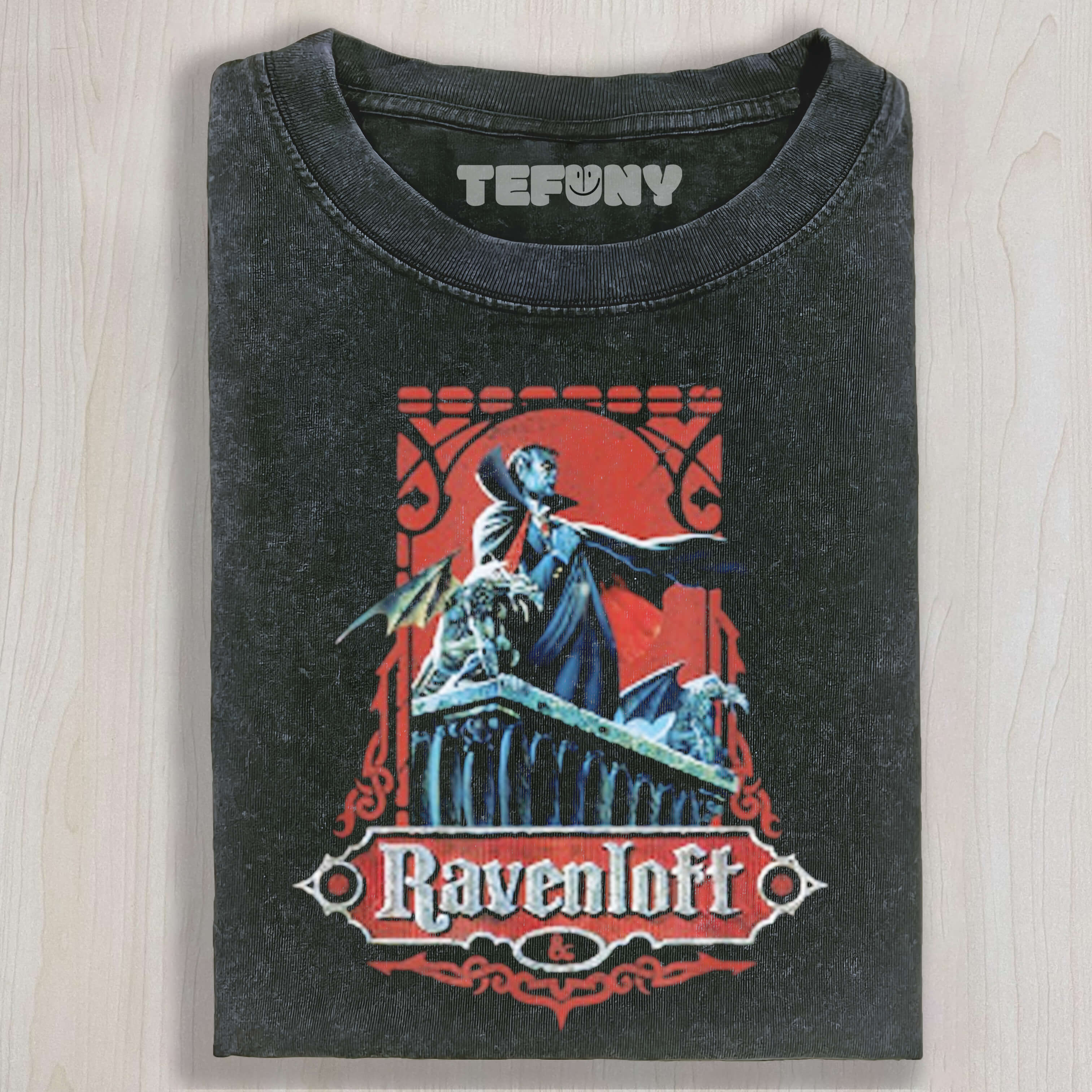 50TH ANNIVERSARY RAVENLOFT VINTAGE CARD DUANDG TEE & SWEAT & HOOD