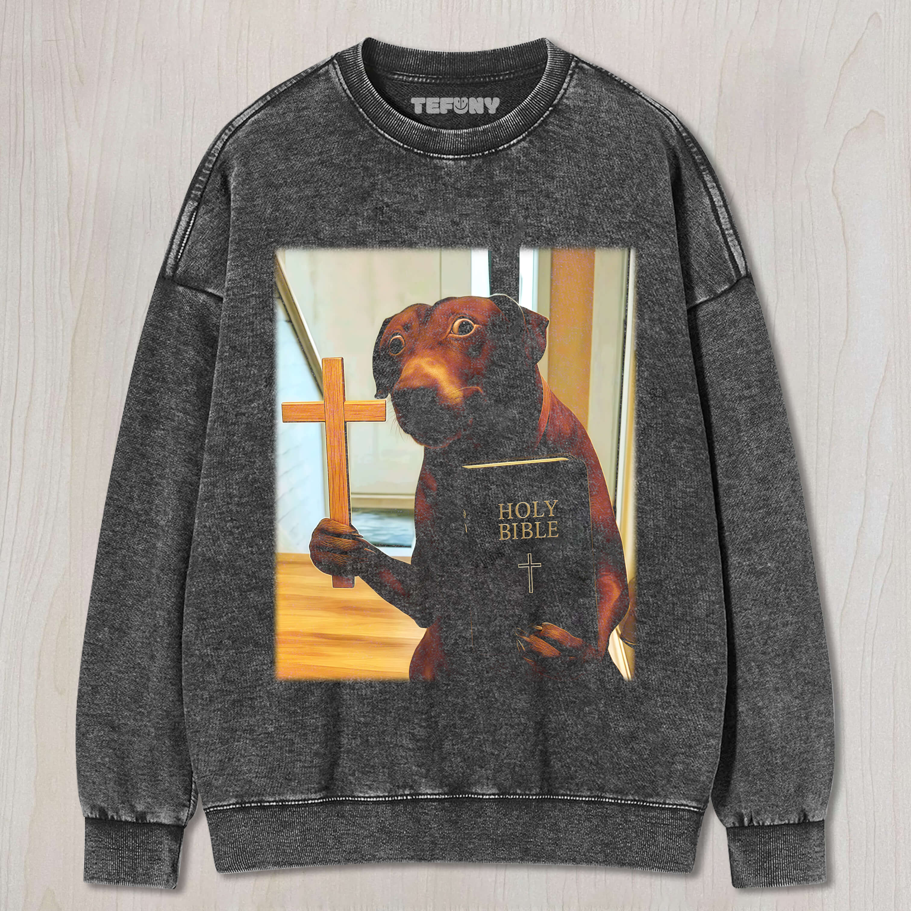 FUNNY RELIGIOUS DOG T-SHIRT