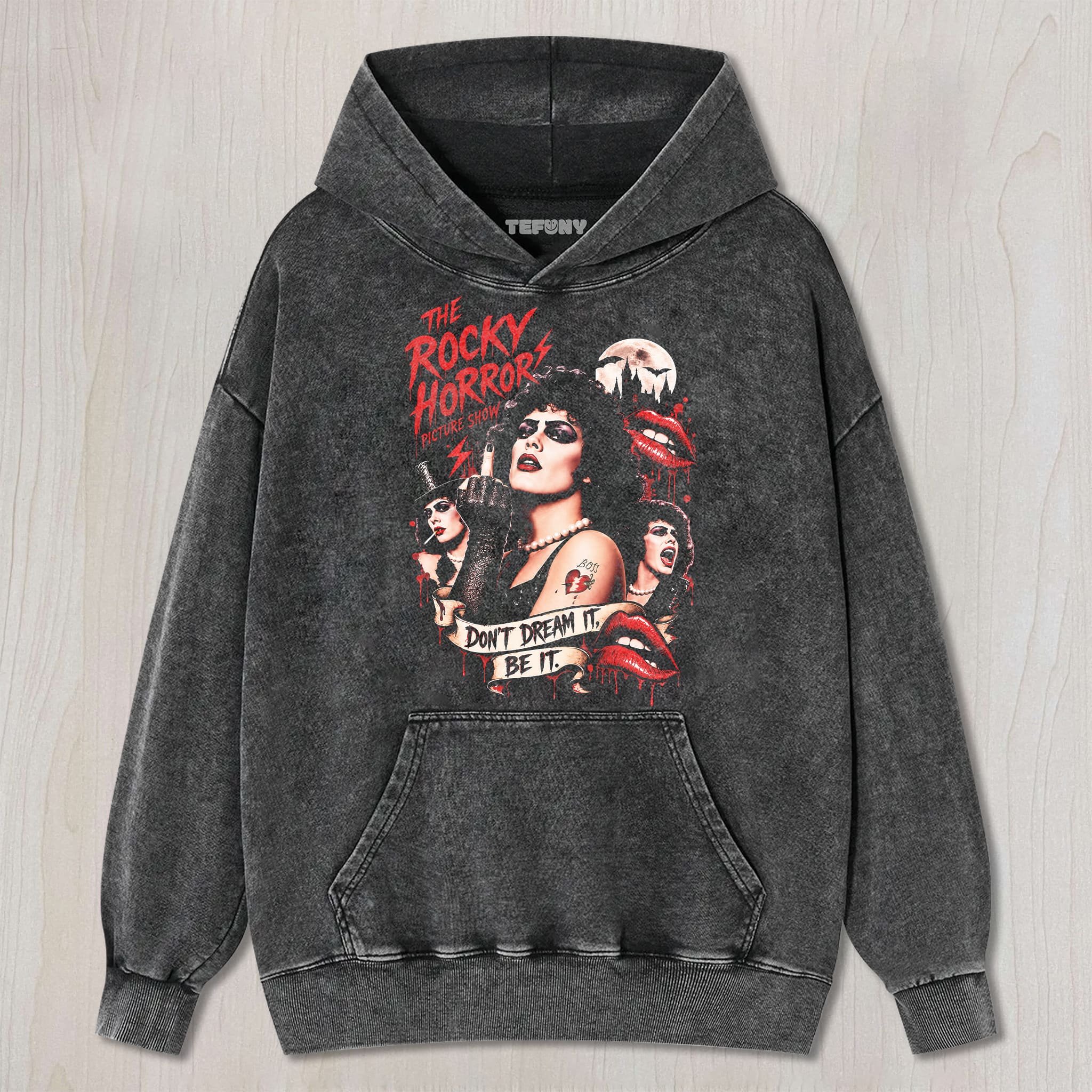 TIM CURRY ROCKY-HORROR V3 UNISEX TEE, TANK TOP, LAYERED LS, SWEATSHIRT & HOODIE