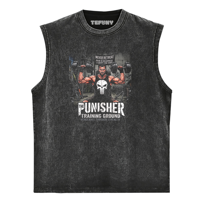 PUNISHER GYM TRAINING TEE UNISEX TEE, TANK TOP, LAYERED LS, SWEATSHIRT & HOODIE