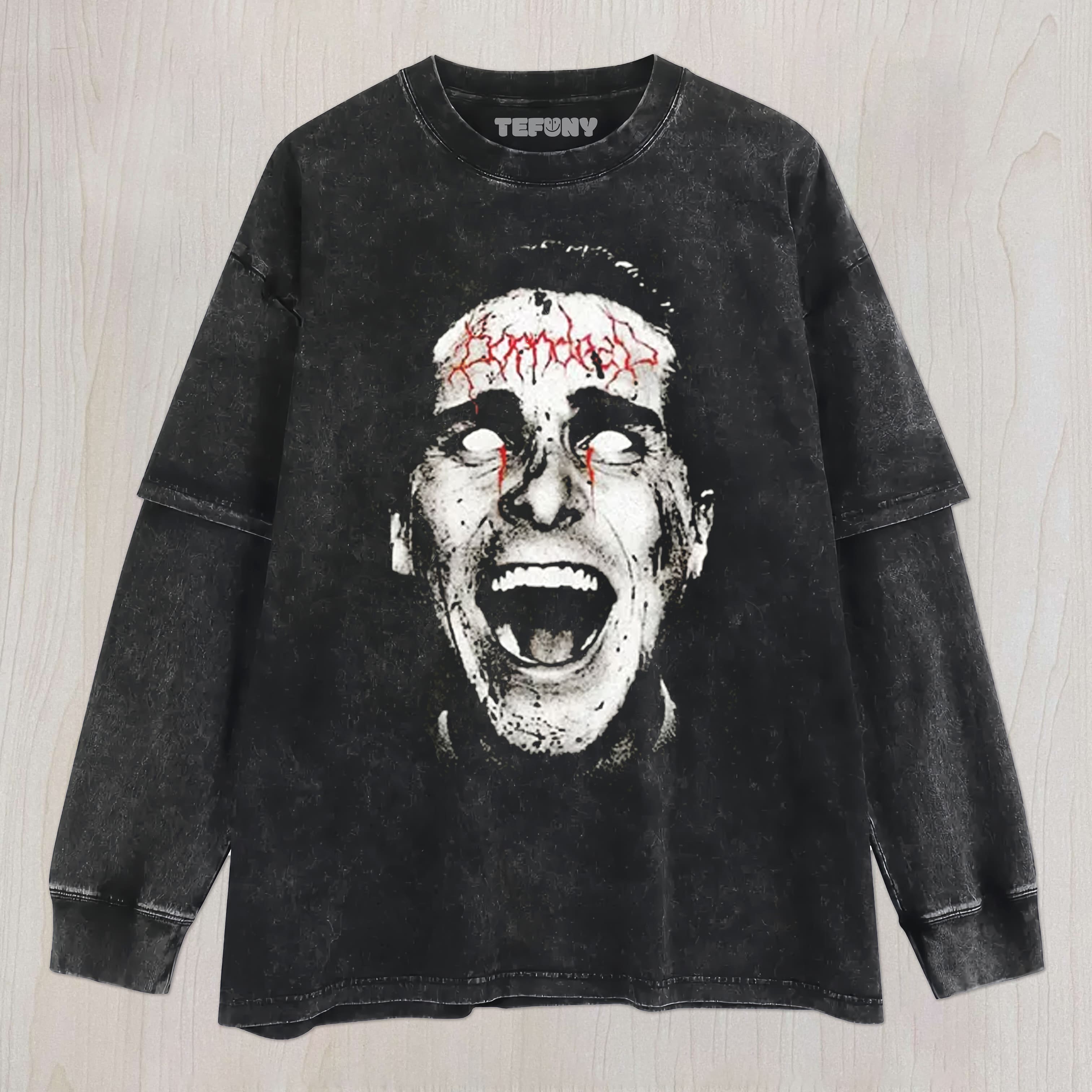 ACID WASH HORROR UNISEX TEE, TANK TOP, LAYERED LS, SWEATSHIRT & HOODIE
