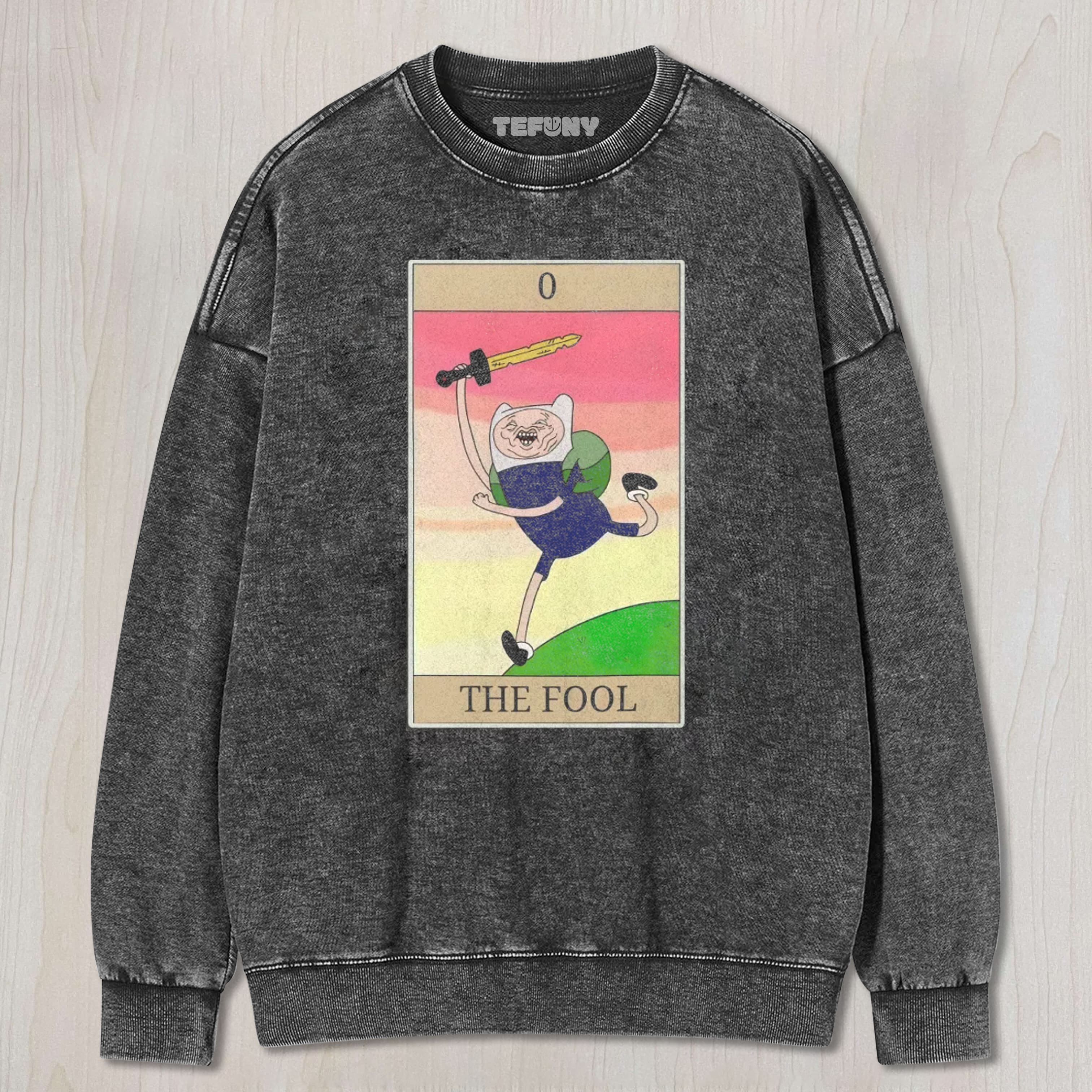 ADVENTURE TIME THE FOOL UNISEX TEE, TANK TOP, LAYERED LS, SWEATSHIRT & HOODIE