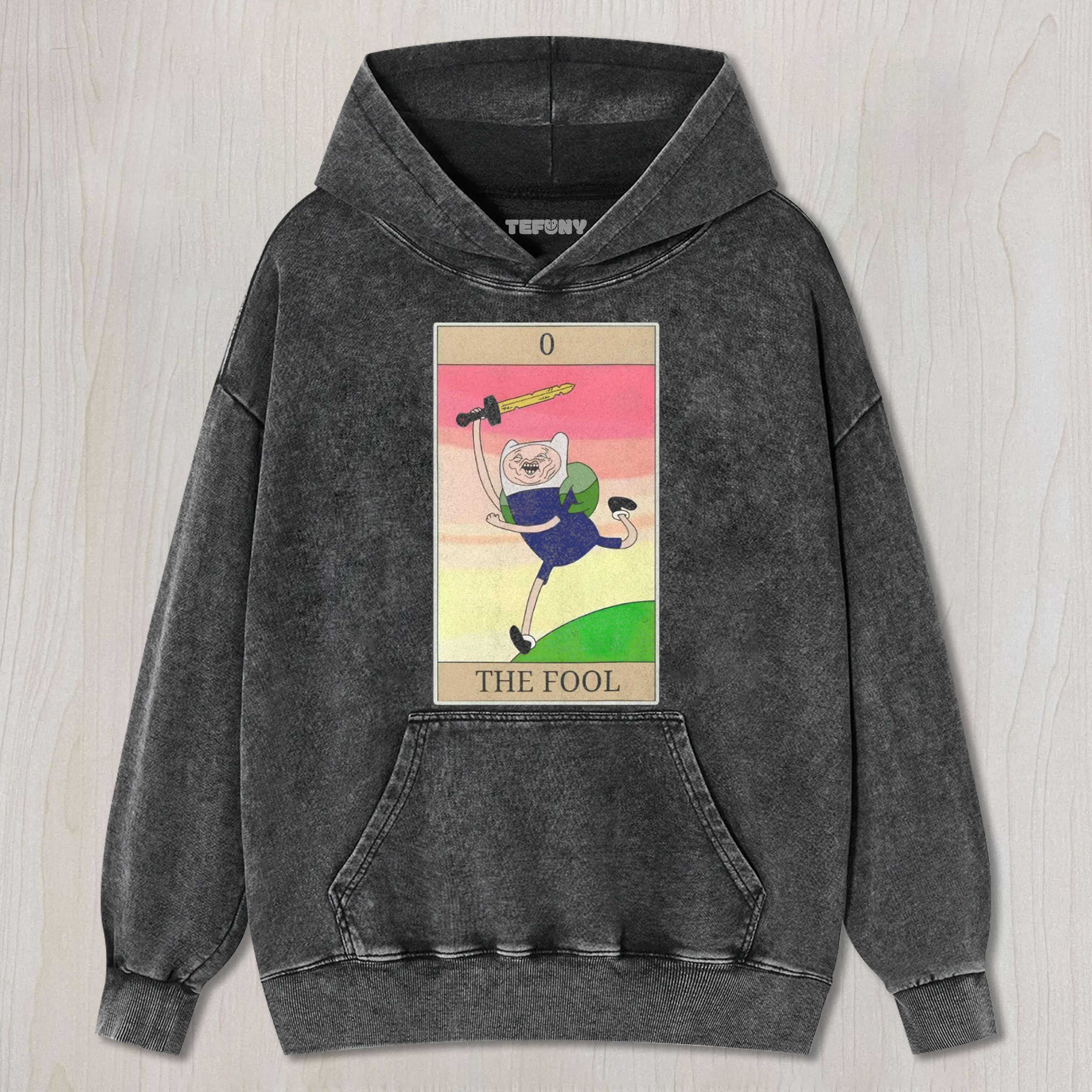 ADVENTURE TIME THE FOOL UNISEX TEE, TANK TOP, LAYERED LS, SWEATSHIRT & HOODIE