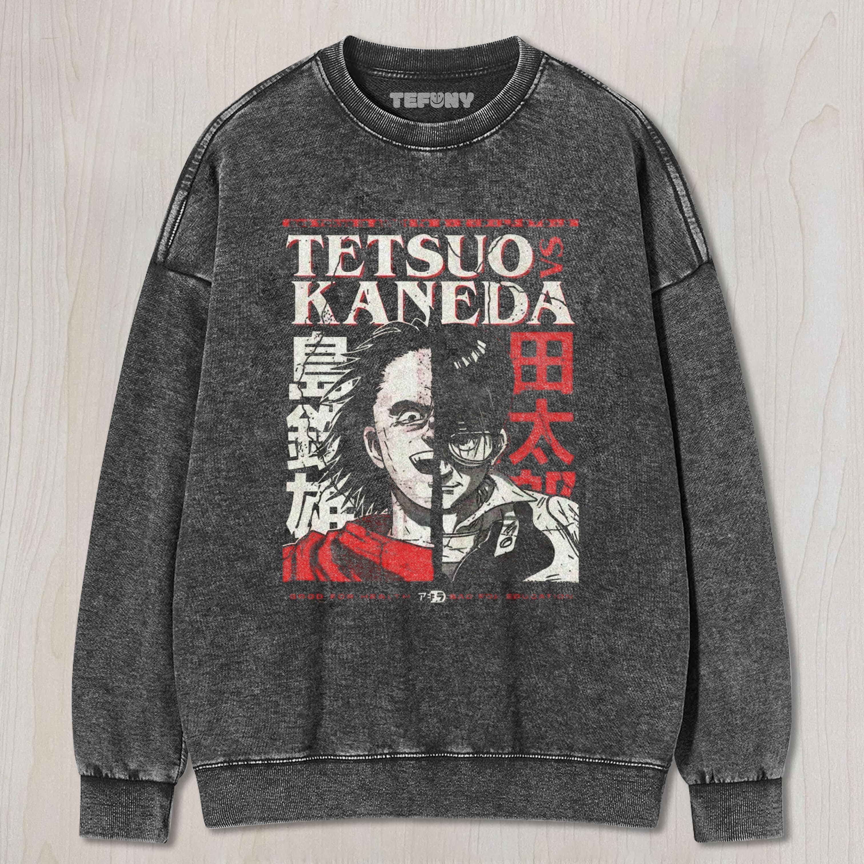 AKIRA TETSUO & KANEDA SPLIT UNISEX TEE, TANK TOP, LAYERED LS, SWEATSHIRT & HOODIE