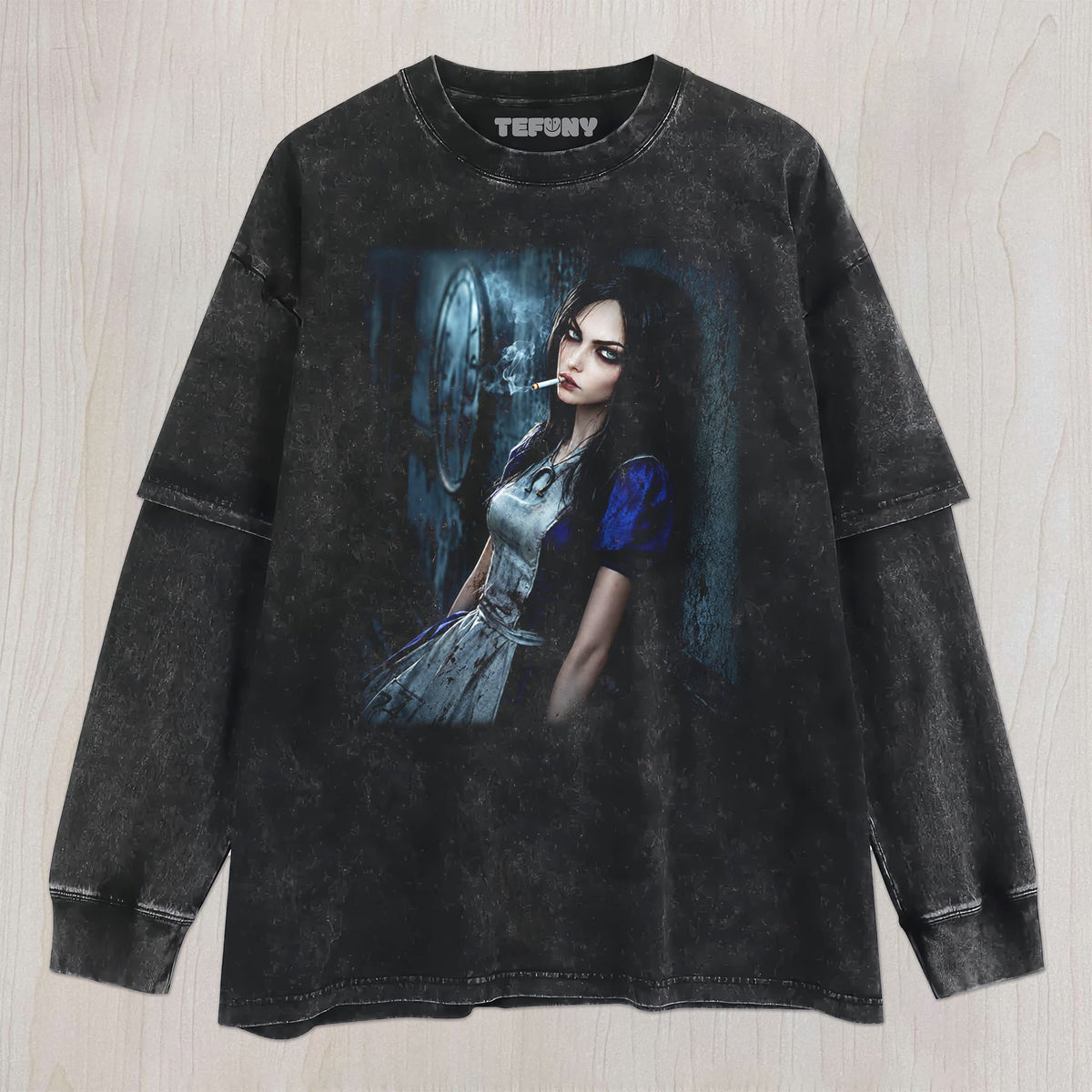 ALICE MADNESS RETURNS V3 UNISEX TEE, TANK TOP, LAYERED LS, SWEATSHIRT & HOODIE