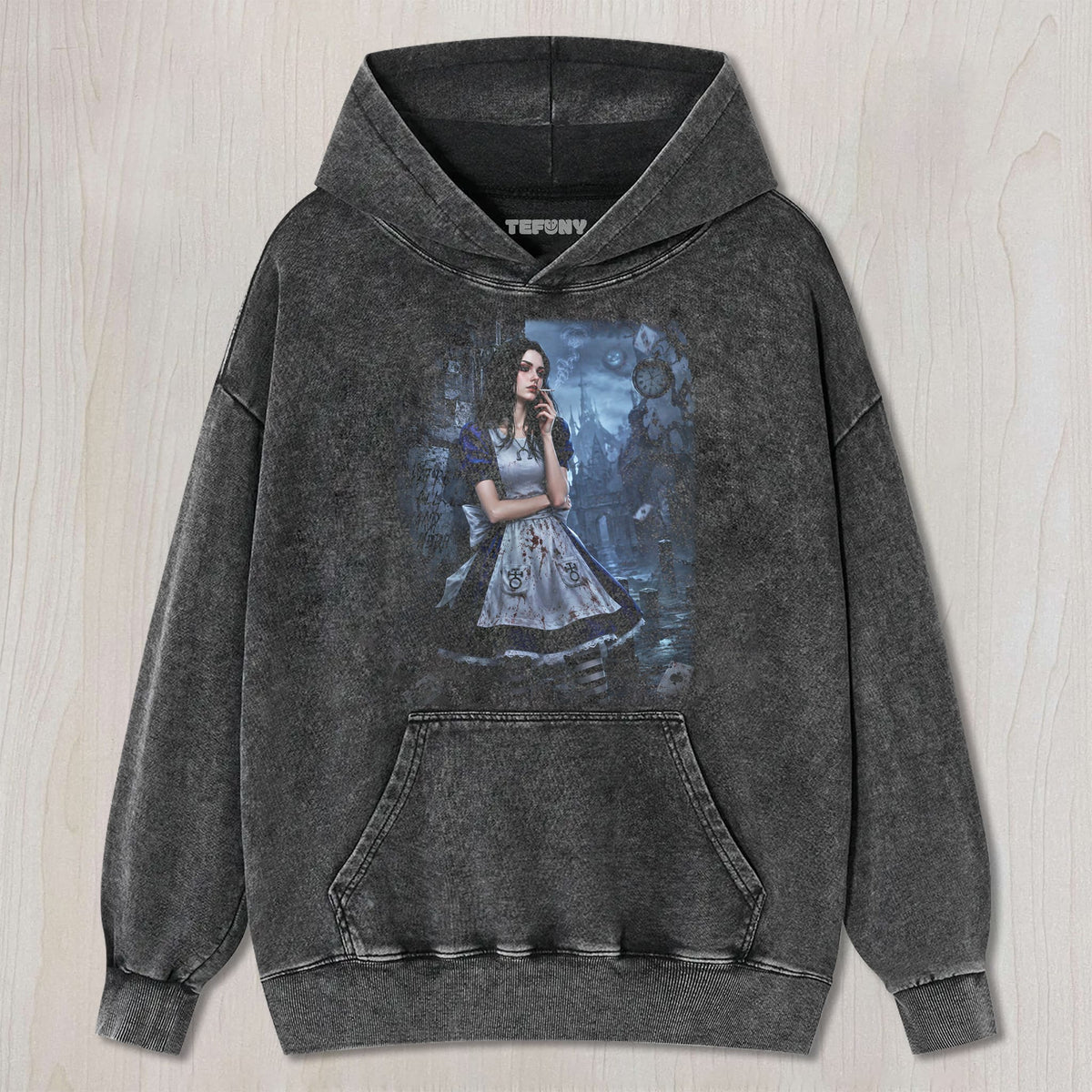 ALICE MADNESS RETURNS V4 UNISEX TEE, TANK TOP, LAYERED LS, SWEATSHIRT & HOODIE