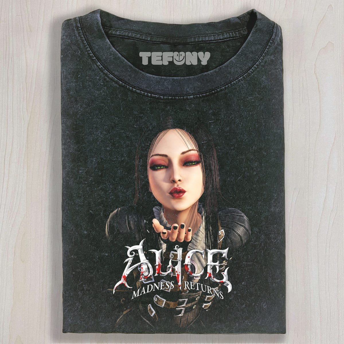 ALICE MADNESS RETURNS V5 UNISEX TEE, TANK TOP, LAYERED LS, SWEATSHIRT & HOODIE