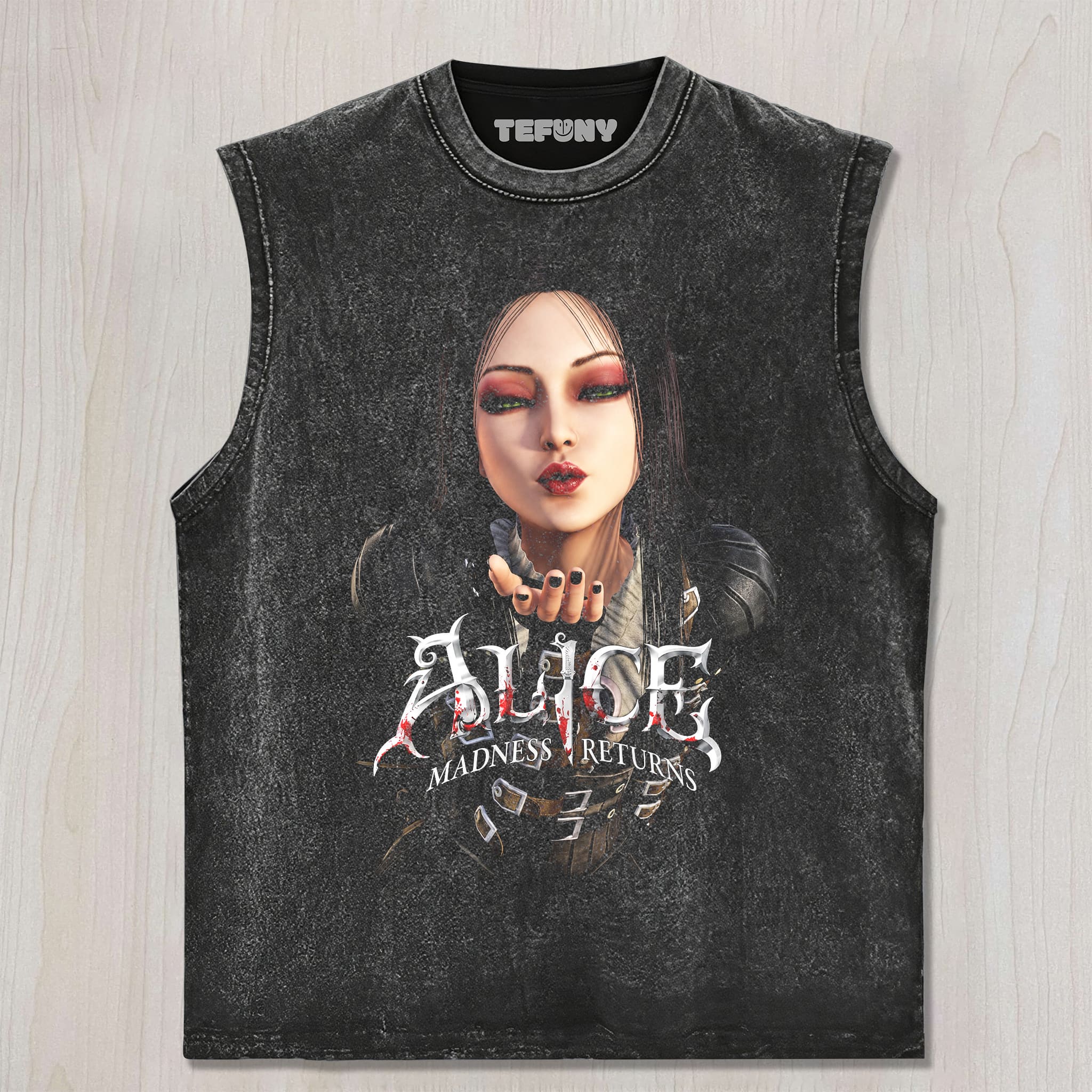 ALICE MADNESS RETURNS V5 UNISEX TEE, TANK TOP, LAYERED LS, SWEATSHIRT & HOODIE