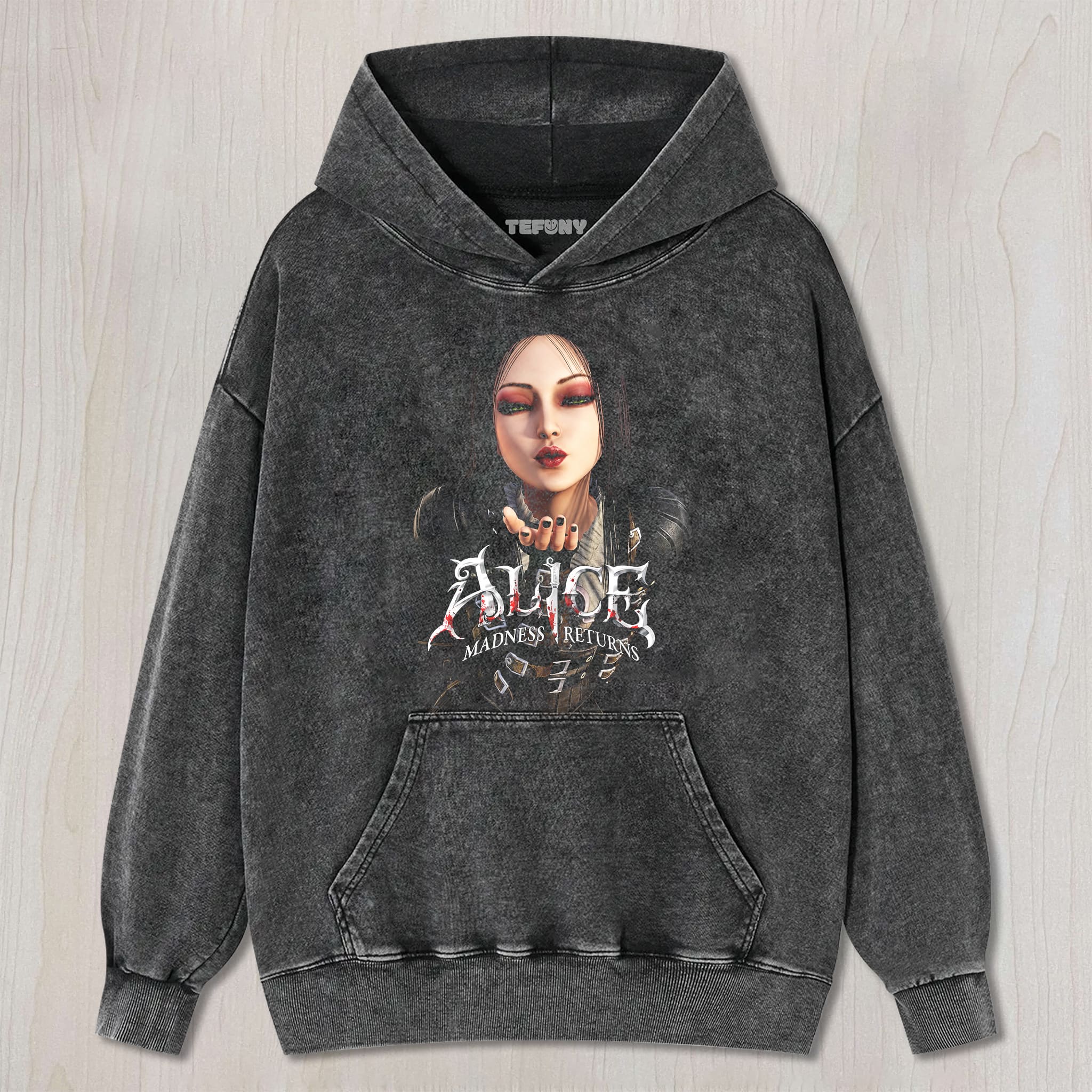 ALICE MADNESS RETURNS V5 UNISEX TEE, TANK TOP, LAYERED LS, SWEATSHIRT & HOODIE