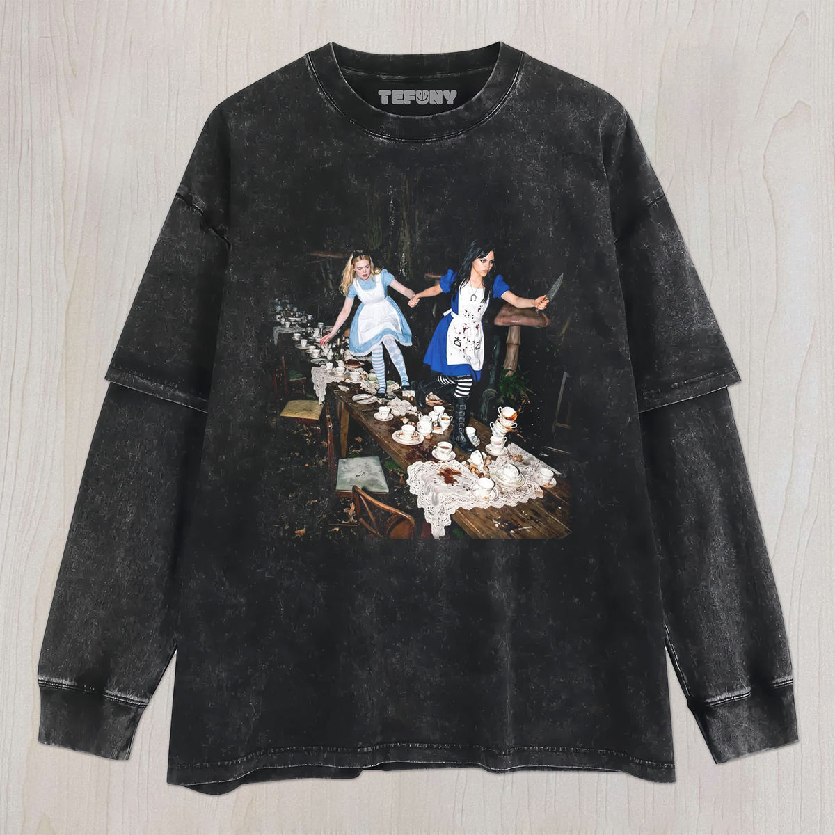 ALICE MADNESS RETURNS V6 UNISEX TEE, TANK TOP, LAYERED LS, SWEATSHIRT & HOODIE