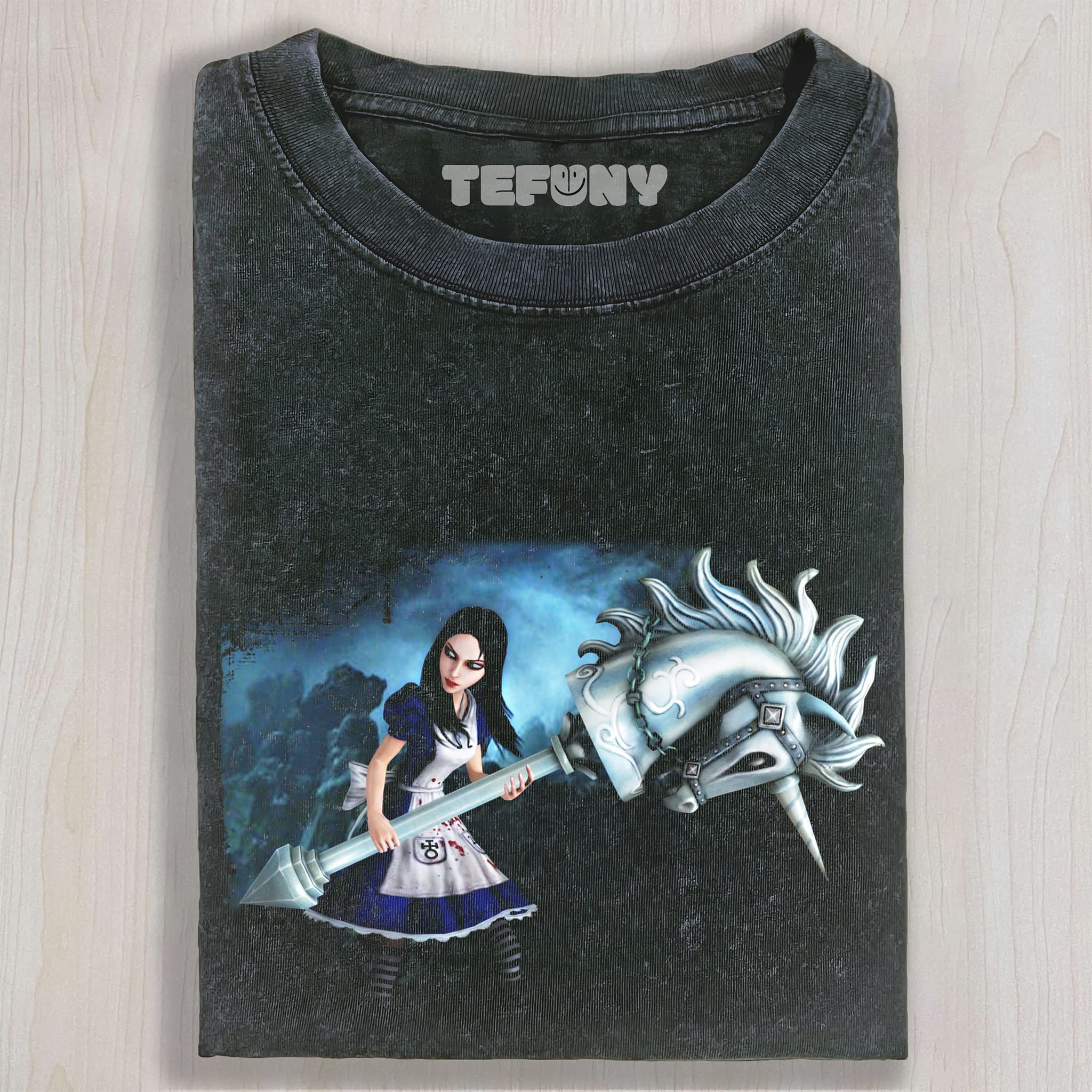 ALICE MADNESS RETURNS V7 UNISEX TEE, TANK TOP, LAYERED LS, SWEATSHIRT & HOODIE