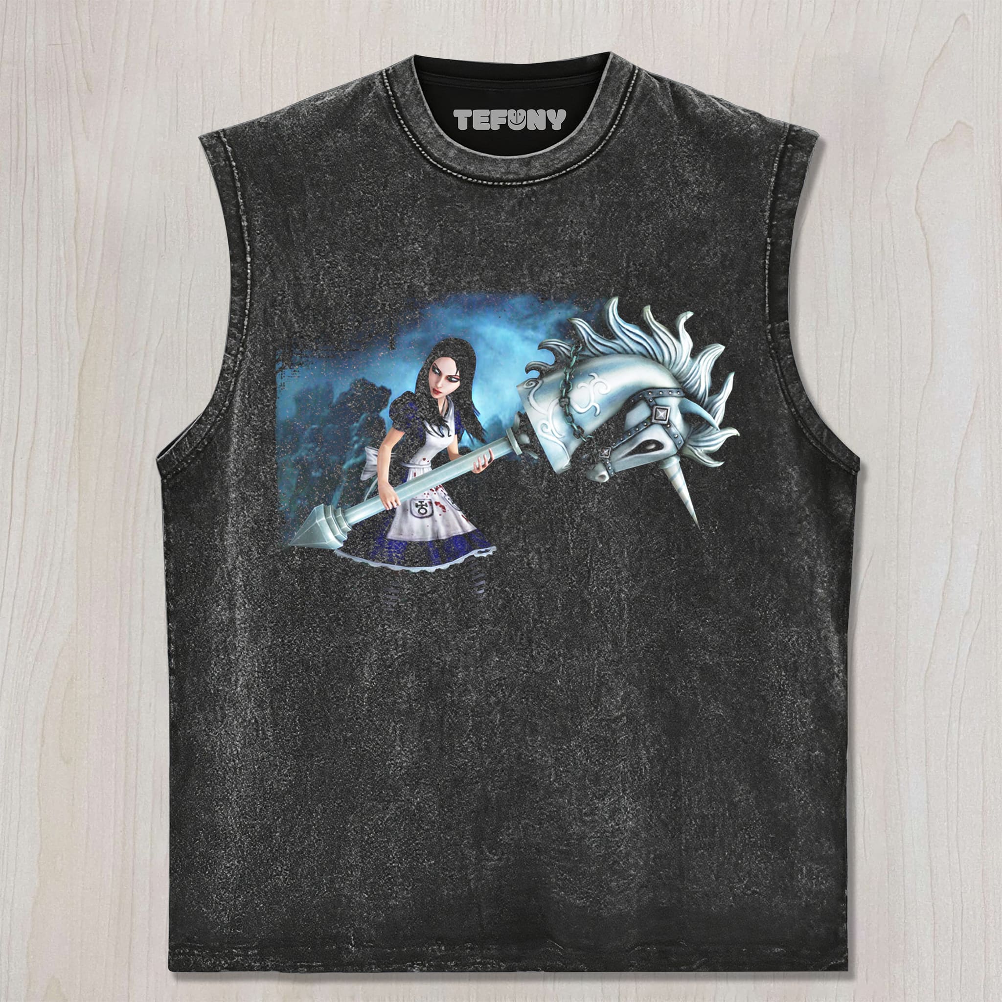 ALICE MADNESS RETURNS V7 UNISEX TEE, TANK TOP, LAYERED LS, SWEATSHIRT & HOODIE