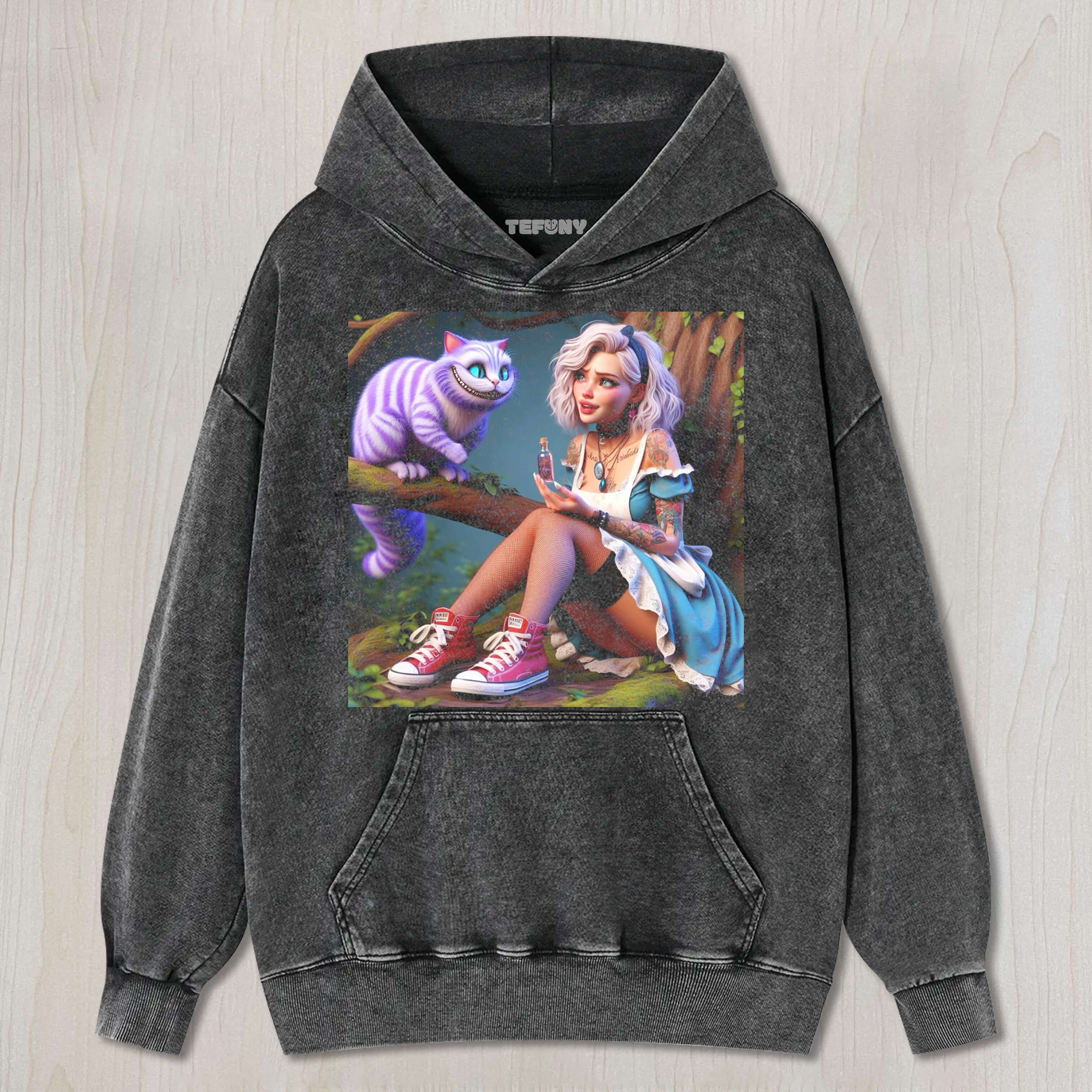 ALICE AND THE CHESHIRE CAT TEE & SWEAT & HOOD