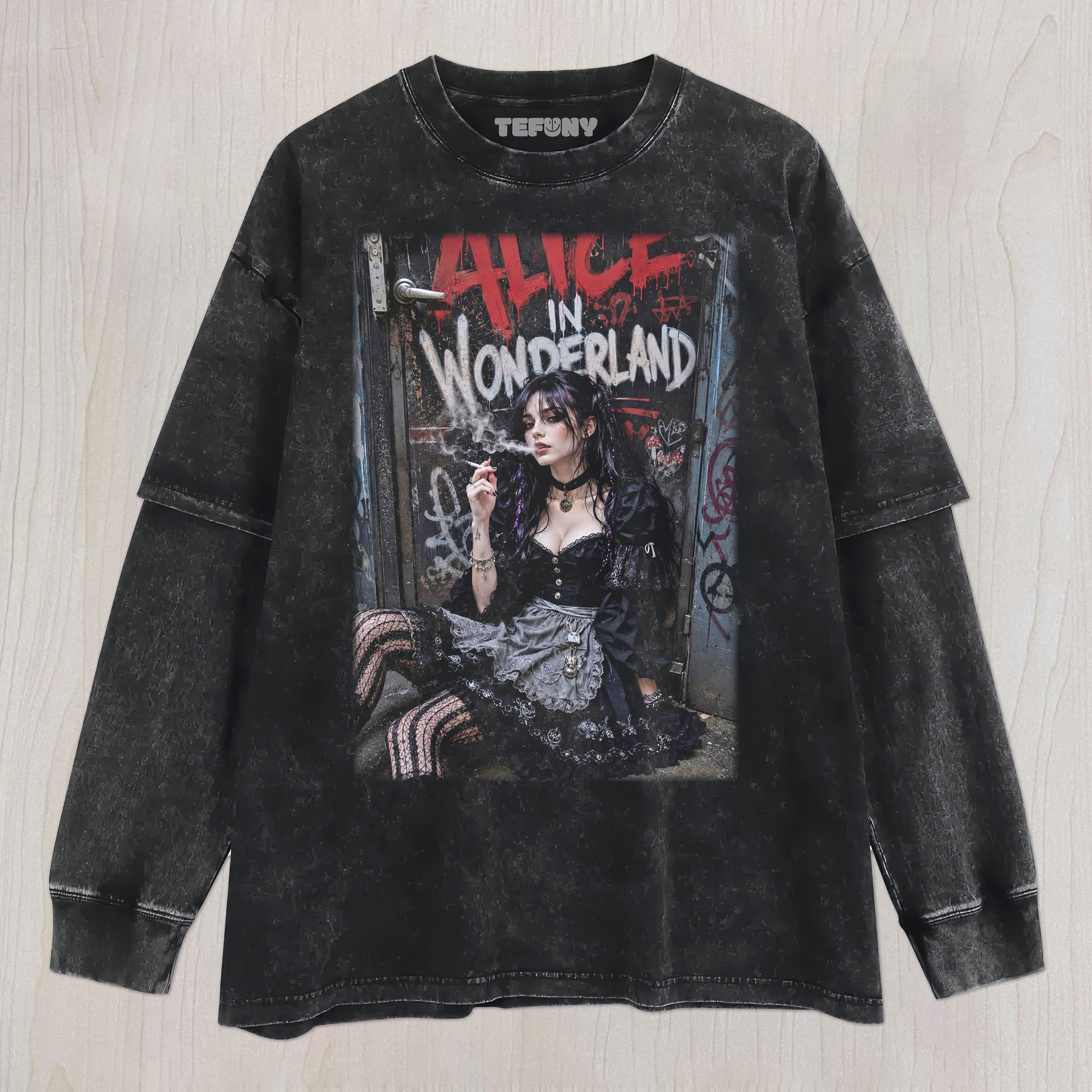 ALICE IN WONDERLAND N1 UNISEX TEE, TANK TOP, LAYERED LS, SWEATSHIRT & HOODIE
