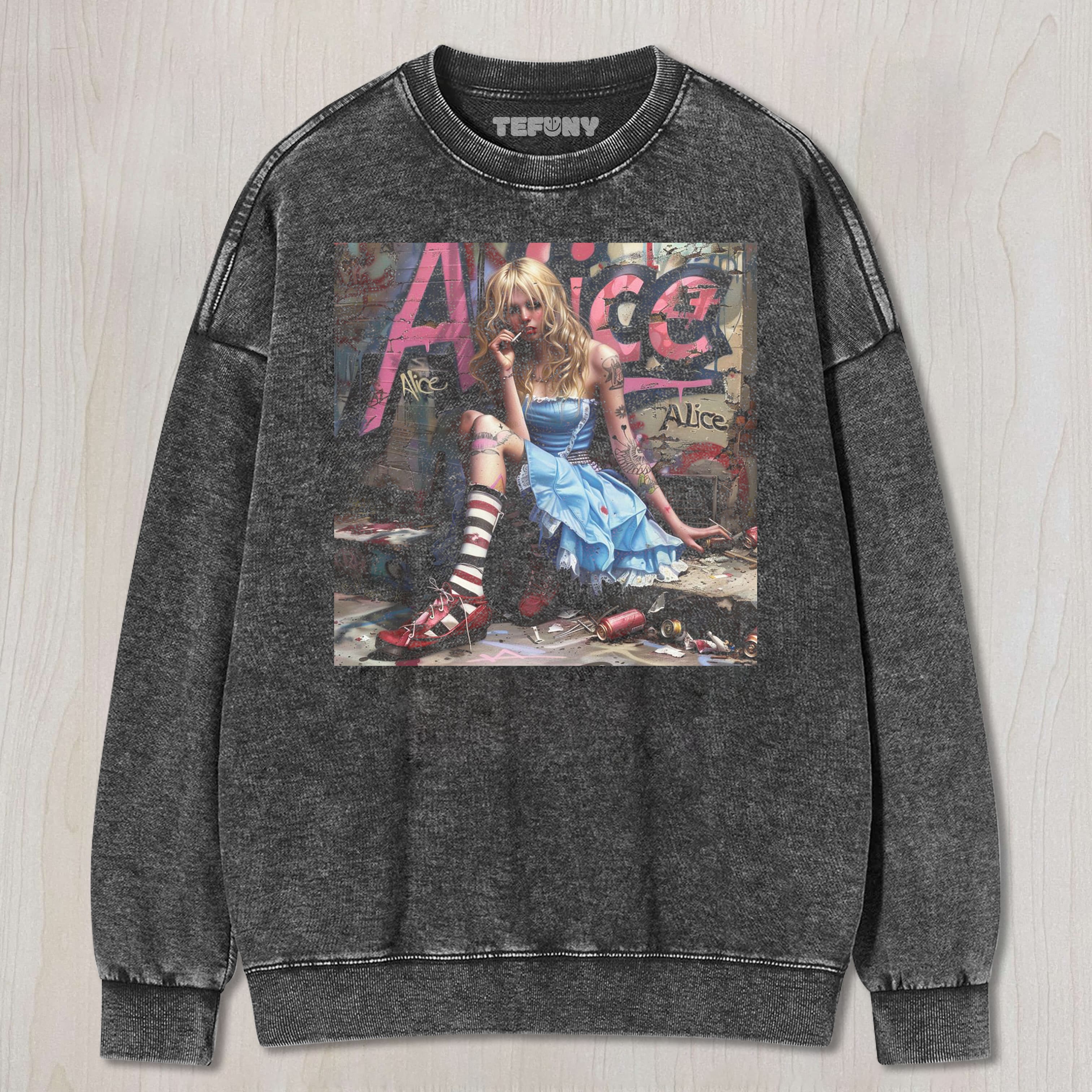 ALICE IN WONDERLAND N3 UNISEX TEE, TANK TOP, LAYERED LS, SWEATSHIRT & HOODIE