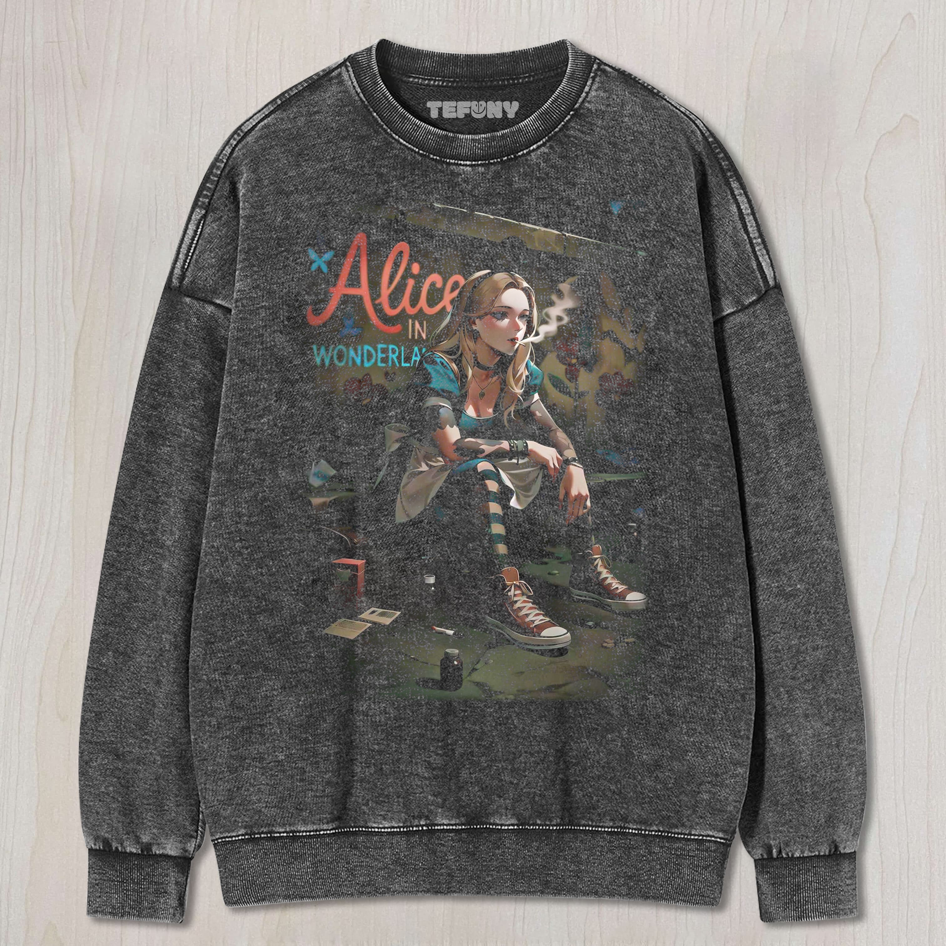 ALICE IN WONDERLAND N6 UNISEX TEE, TANK TOP, LAYERED LS, SWEATSHIRT & HOODIE