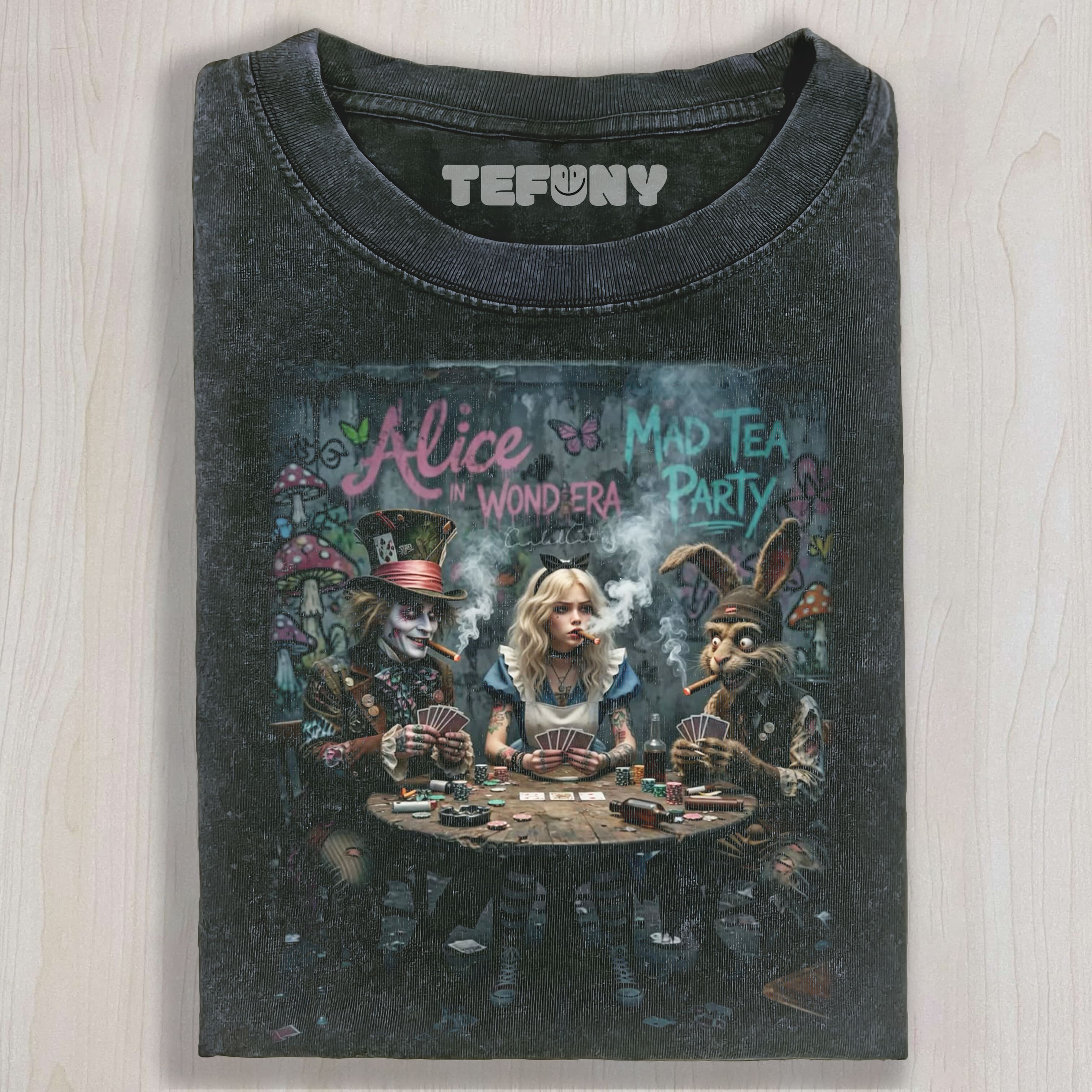 ALICE IN WONDERLAND TEA PARTY UNISEX TEE, TANK TOP, LAYERED LS, SWEATSHIRT & HOODIE
