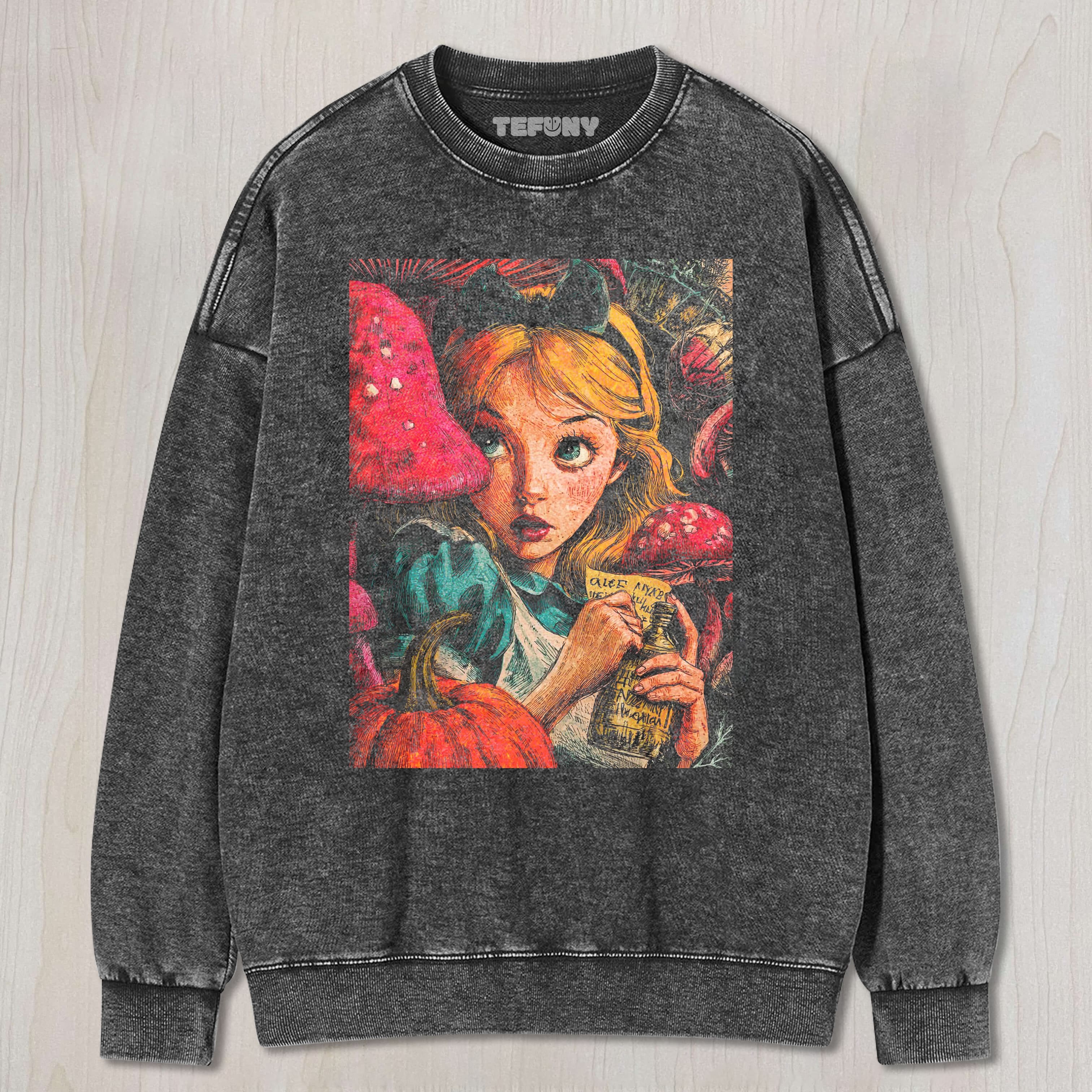 ALICE IN WONDERLAND UNISEX TEE, TANK TOP, LAYERED LS, SWEATSHIRT & HOODIE