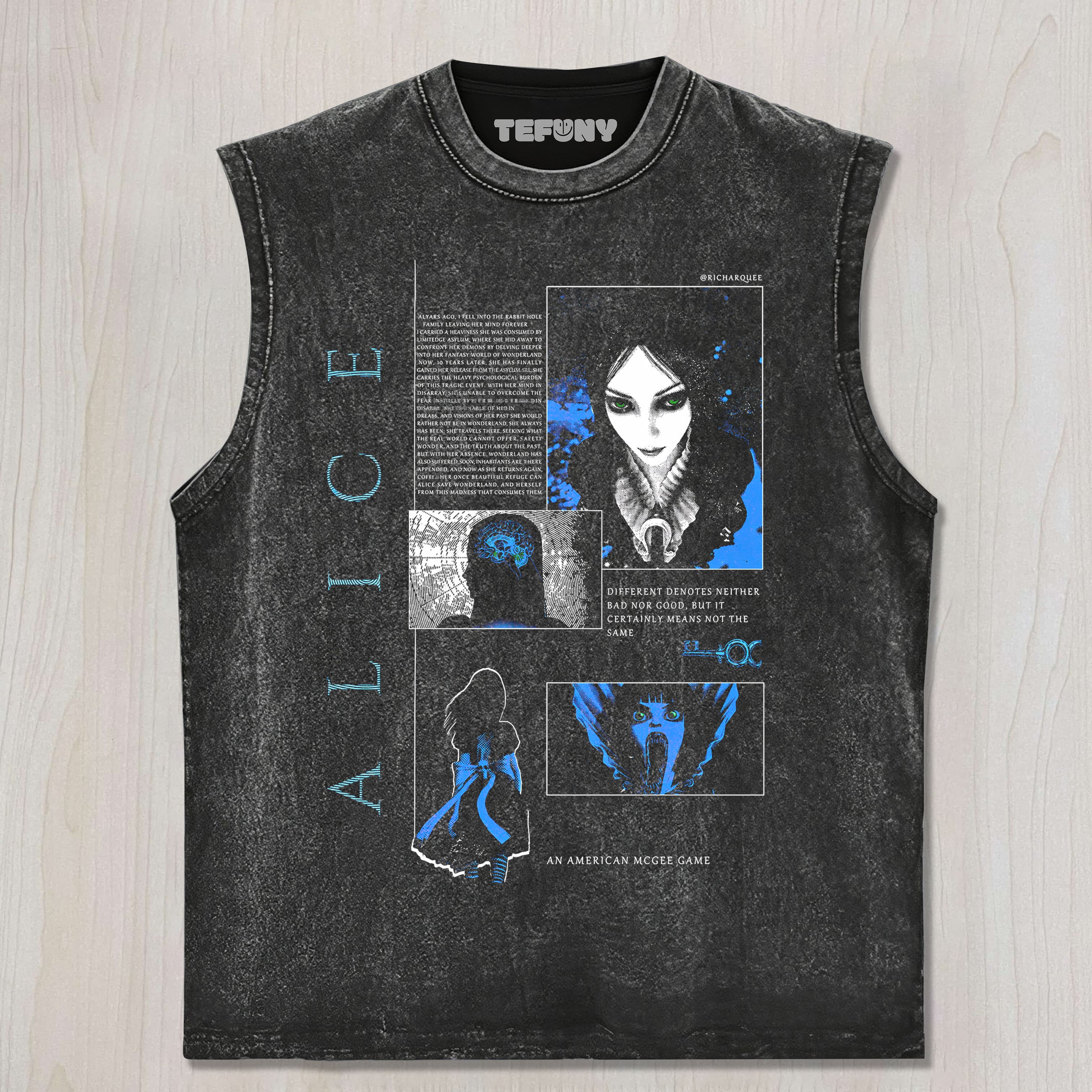 ALICE MADNESS RETURNS UNISEX TEE, TANK TOP, LAYERED LS, SWEATSHIRT & HOODIE