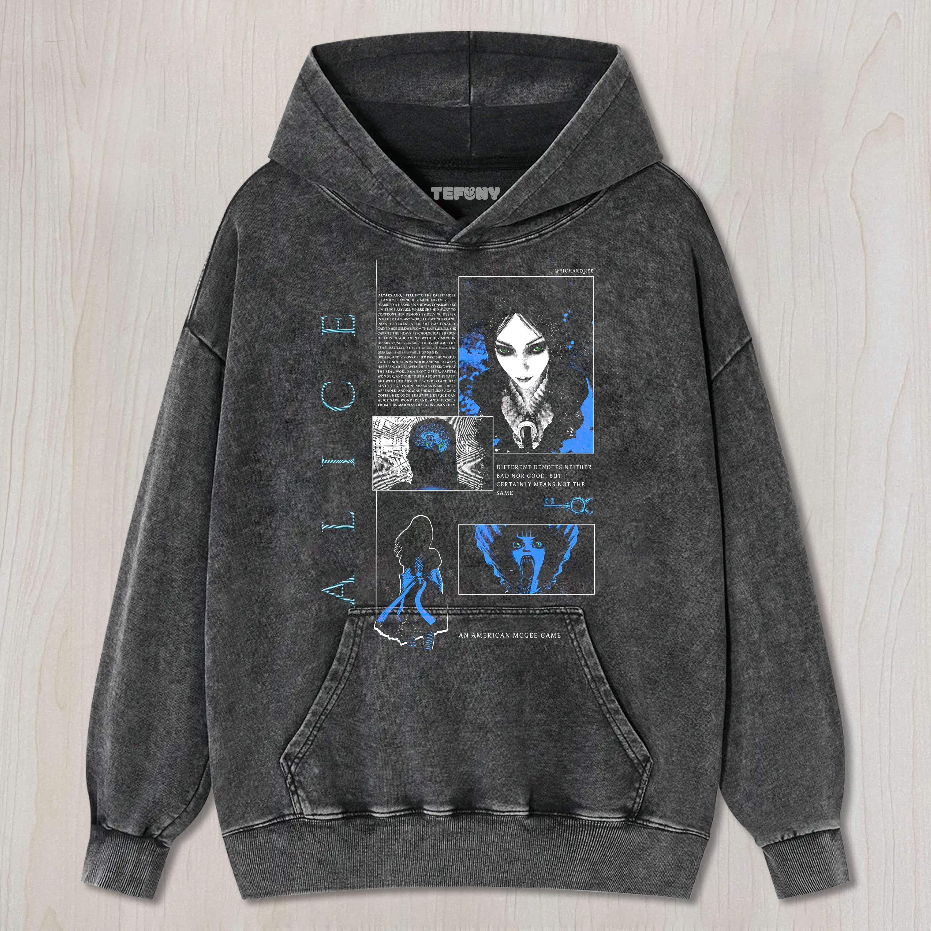 ALICE MADNESS RETURNS UNISEX TEE, TANK TOP, LAYERED LS, SWEATSHIRT & HOODIE