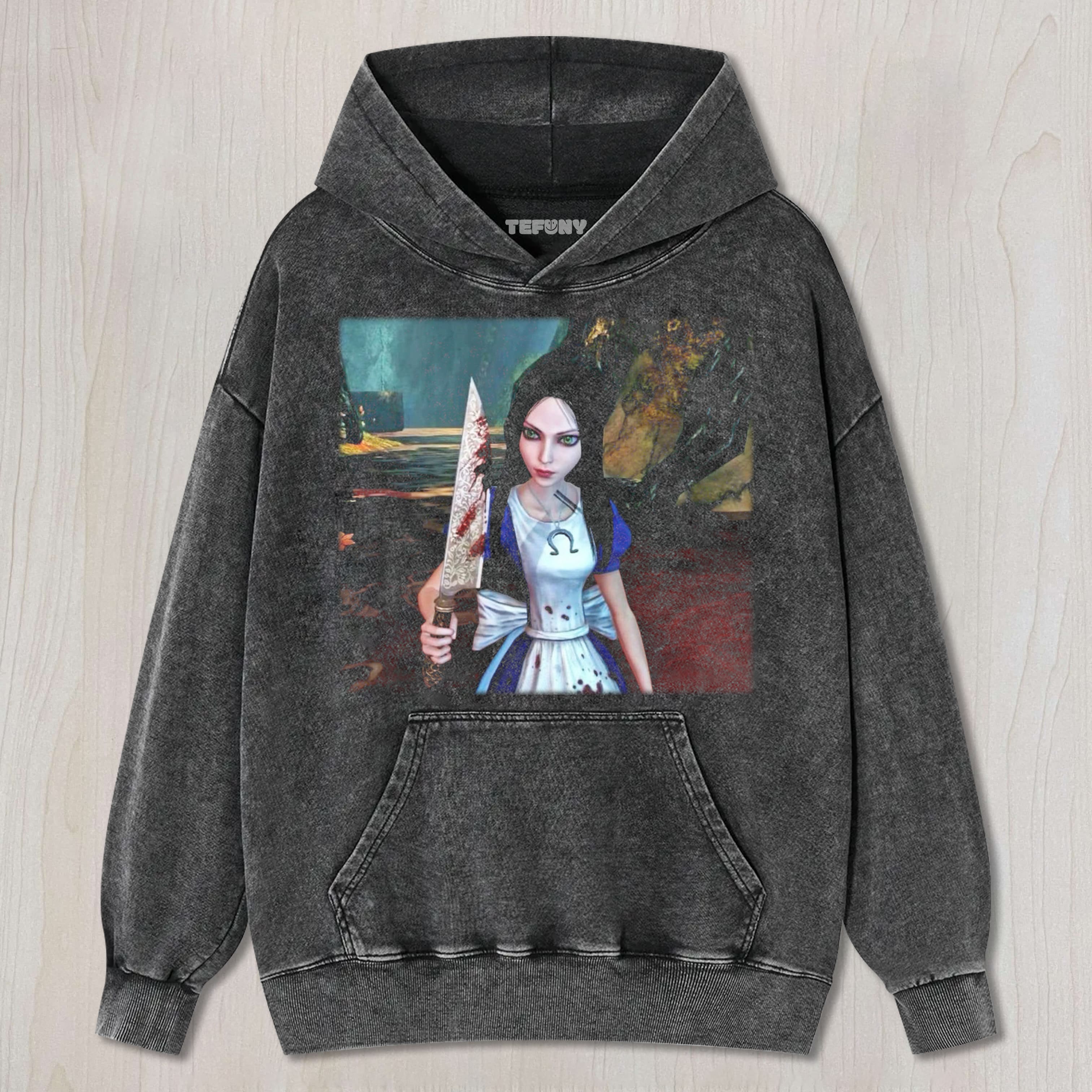 ALICE MADNESS RETURNS V2 UNISEX TEE, TANK TOP, LAYERED LS, SWEATSHIRT & HOODIE