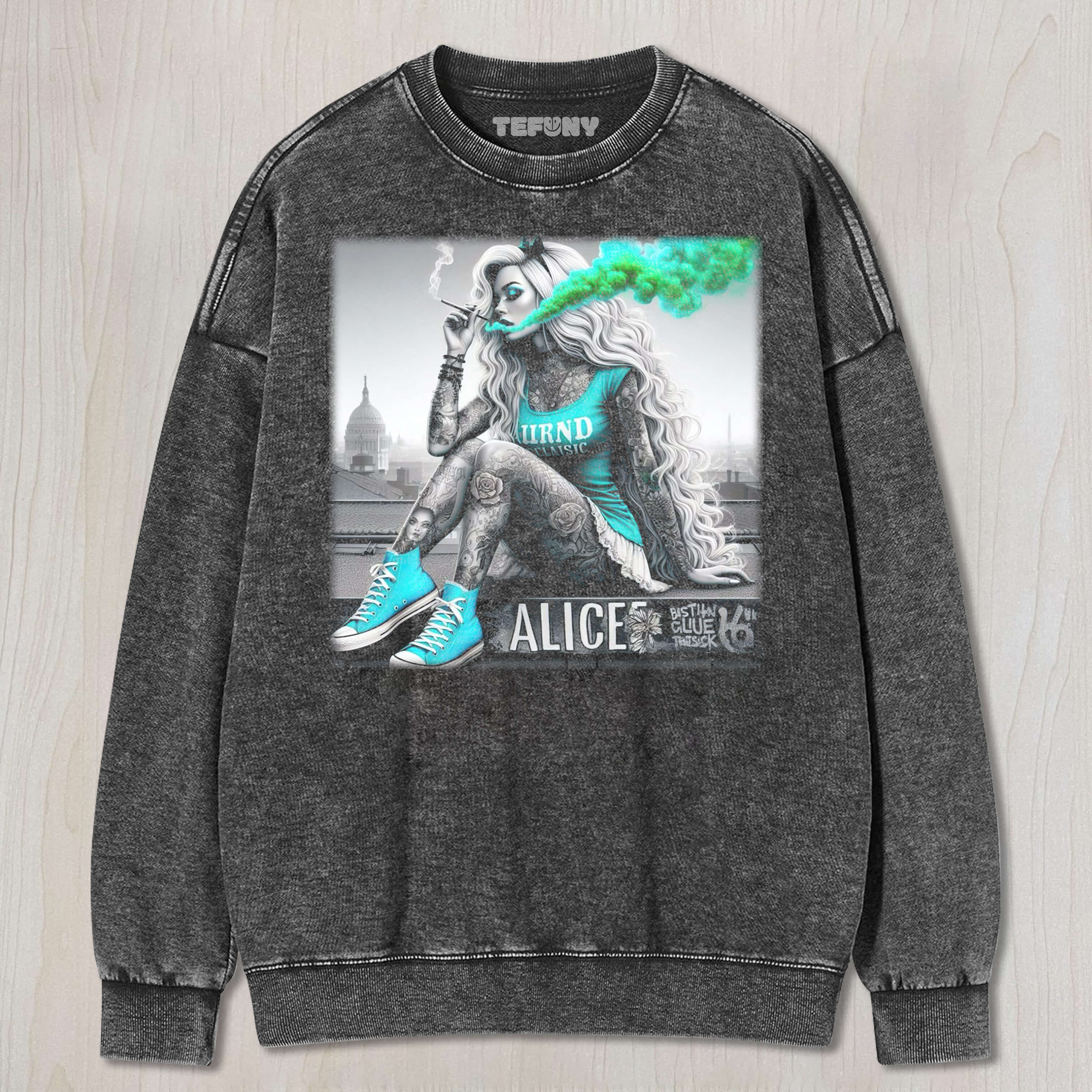 ALICE SMOKES V2 TEE & SWEAT & HOOD