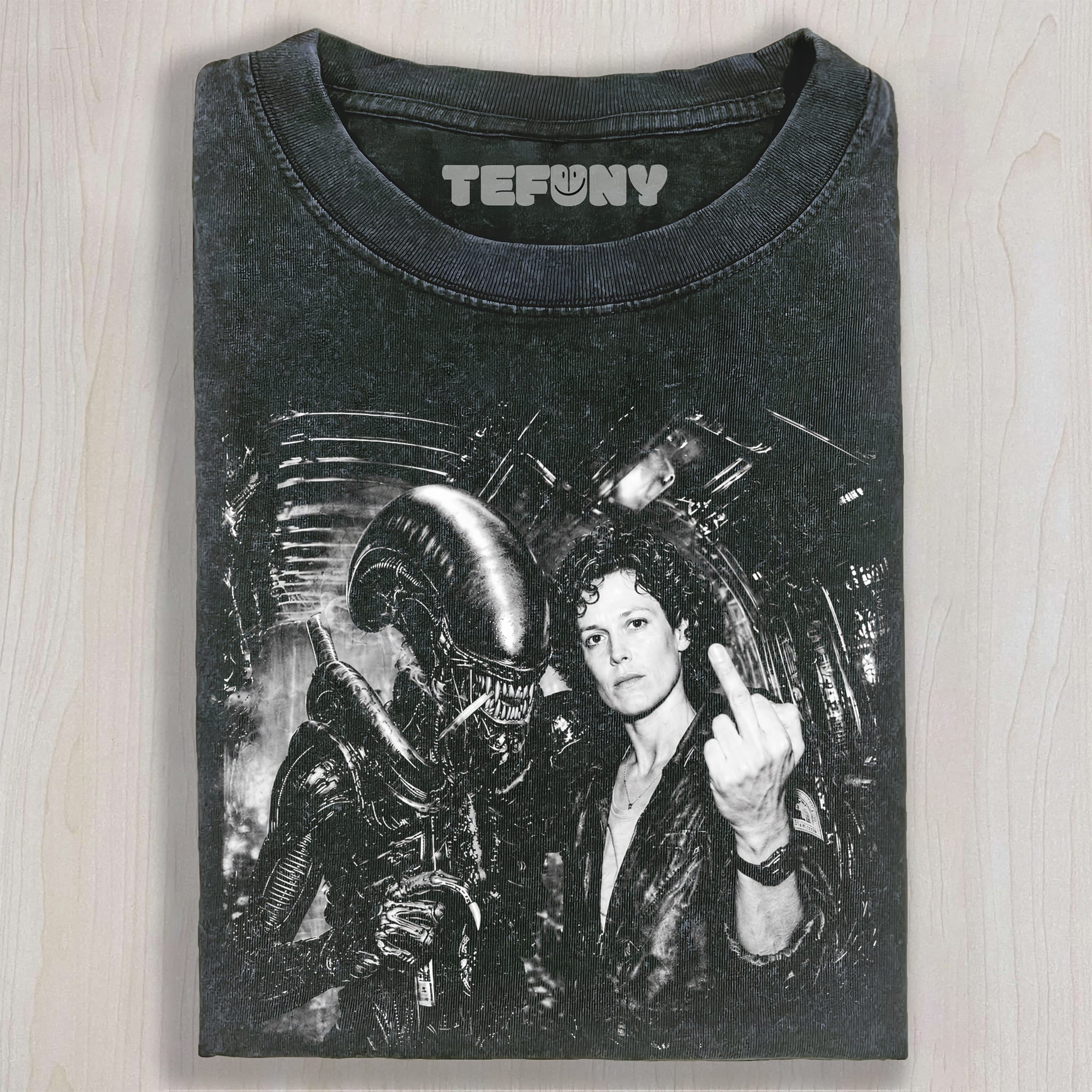 ALIEN RIPLEY MIDDLE FINGER UNISEX TEE, TANK TOP, LAYERED LS, SWEATSHIRT & HOODIE