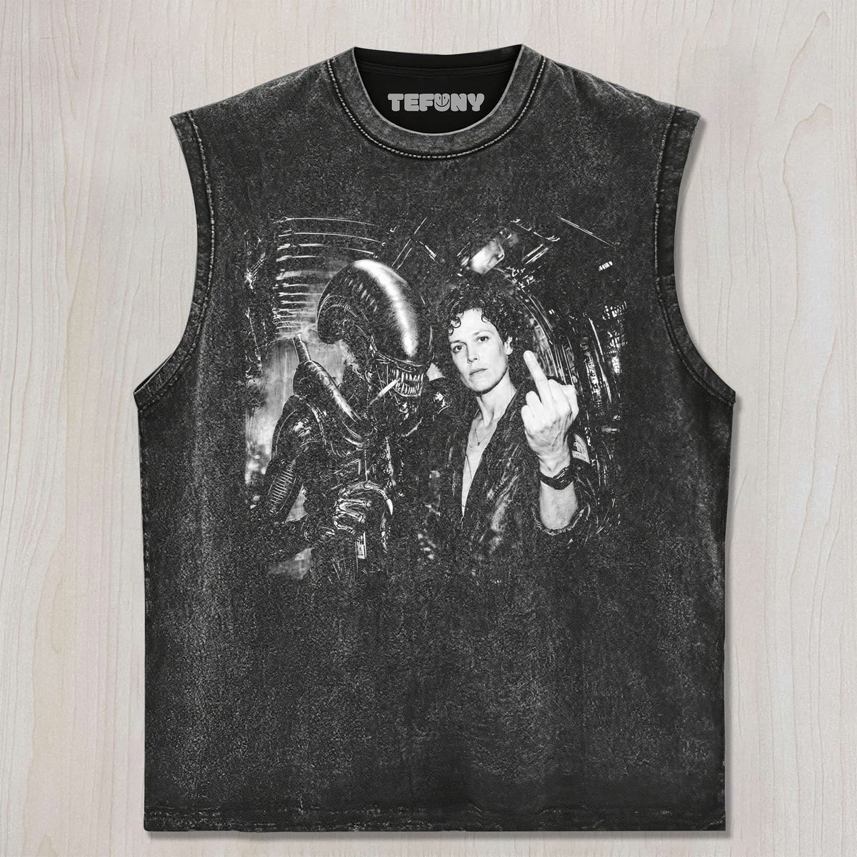 ALIEN RIPLEY MIDDLE FINGER UNISEX TEE, TANK TOP, LAYERED LS, SWEATSHIRT & HOODIE