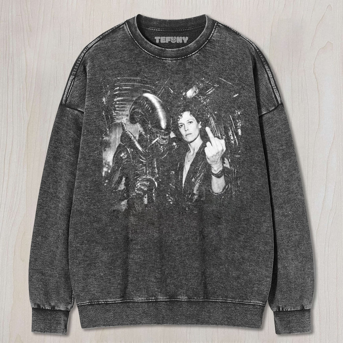 ALIEN RIPLEY MIDDLE FINGER UNISEX TEE, TANK TOP, LAYERED LS, SWEATSHIRT & HOODIE
