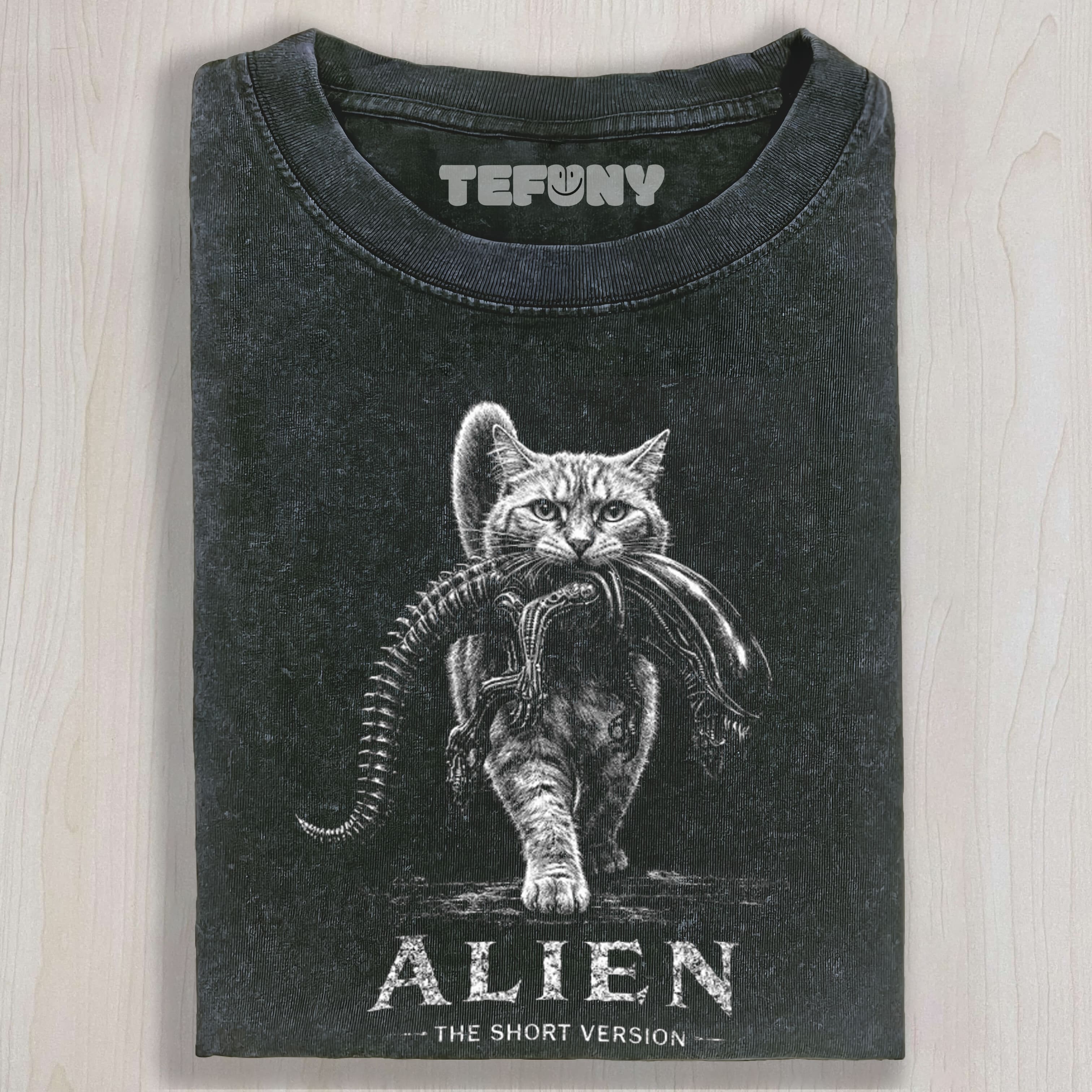 ALIEN THE SHORT VERSION CAT UNISEX TEE, TANK TOP, LAYERED LS, SWEATSHIRT & HOODIE