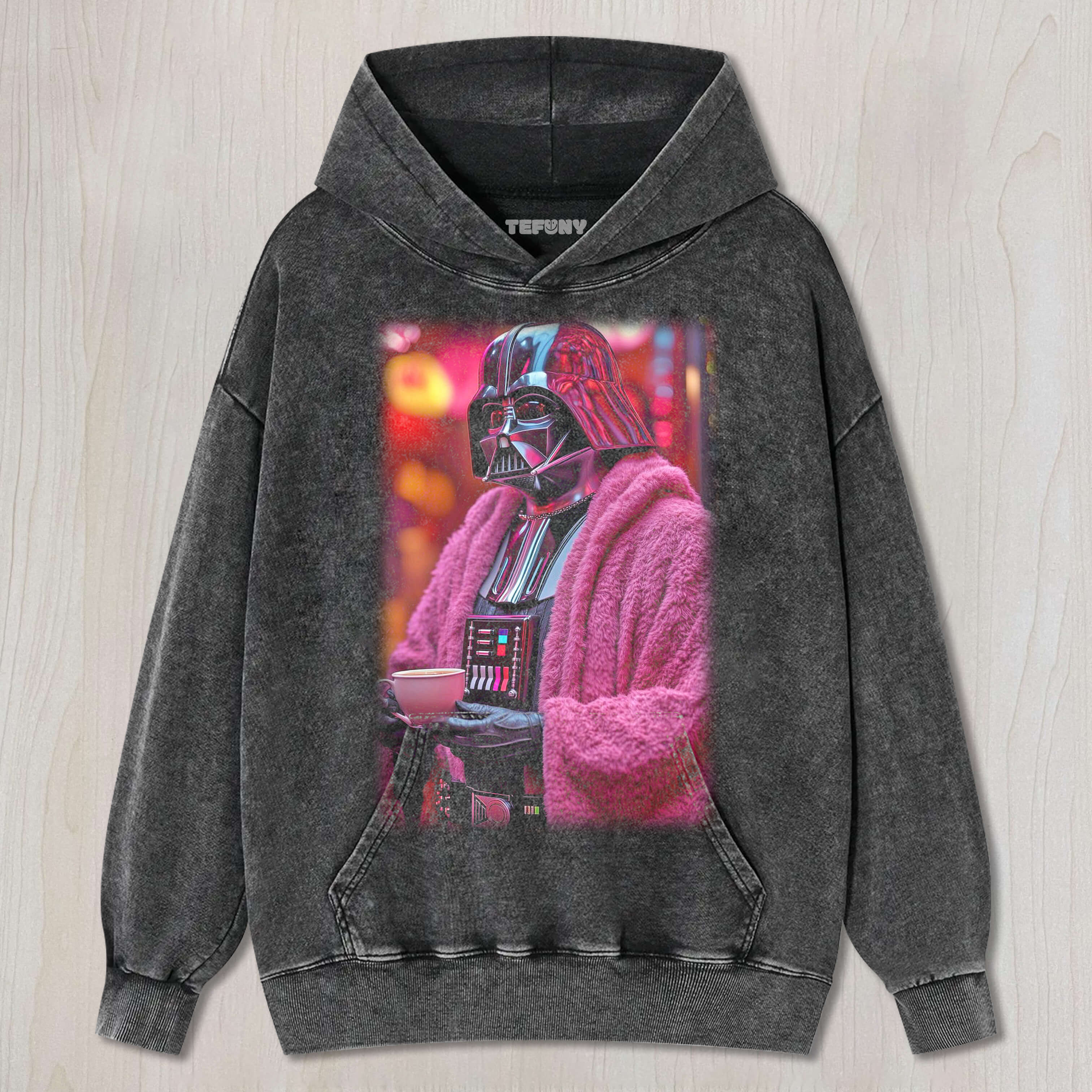 ANAKIN SKYWALKER IN PINK CLOTHES DRINKING COFFEE T-SHIRT