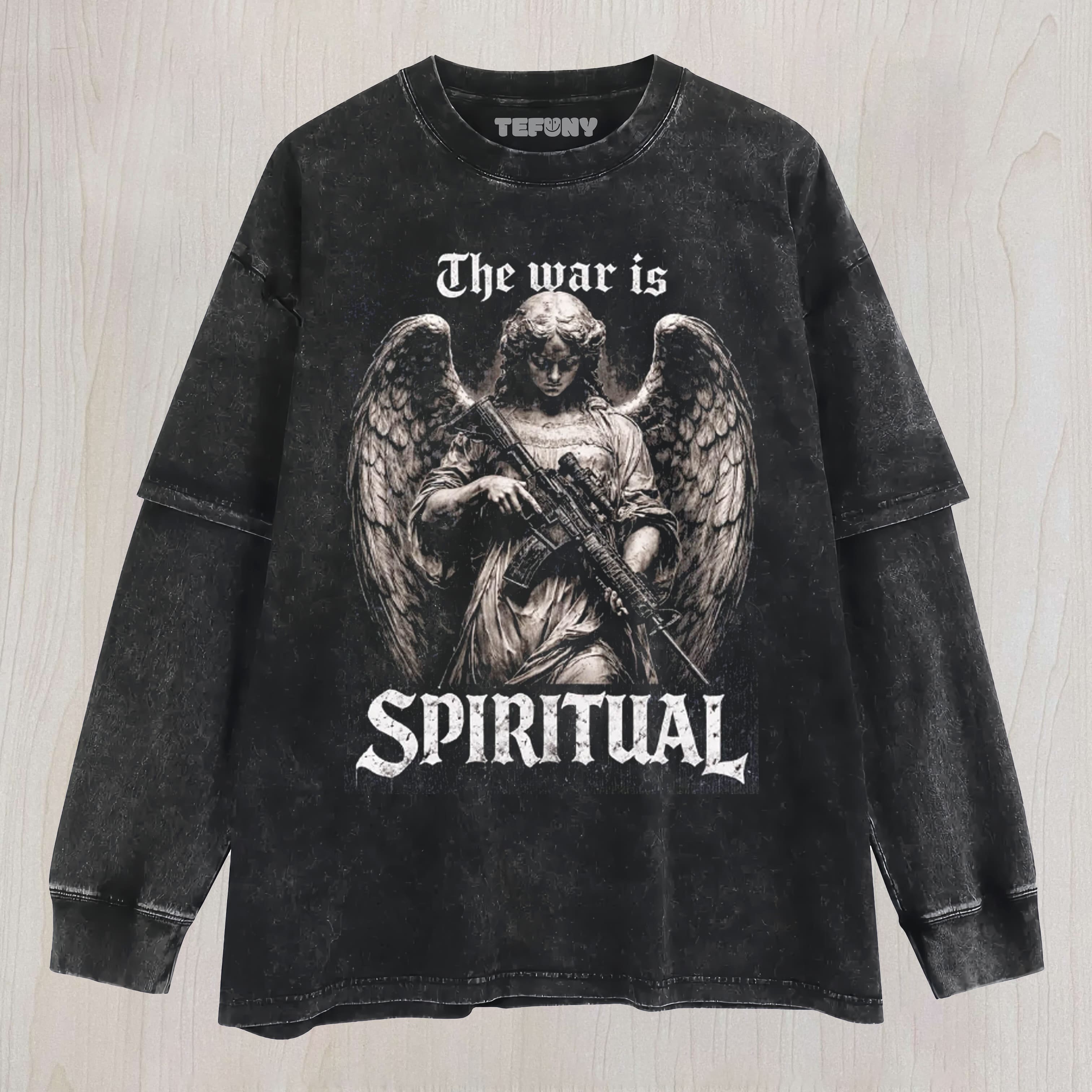 ANGEL OF WARFARE UNISEX TEE, TANK TOP, LAYERED LS, SWEATSHIRT & HOODIE