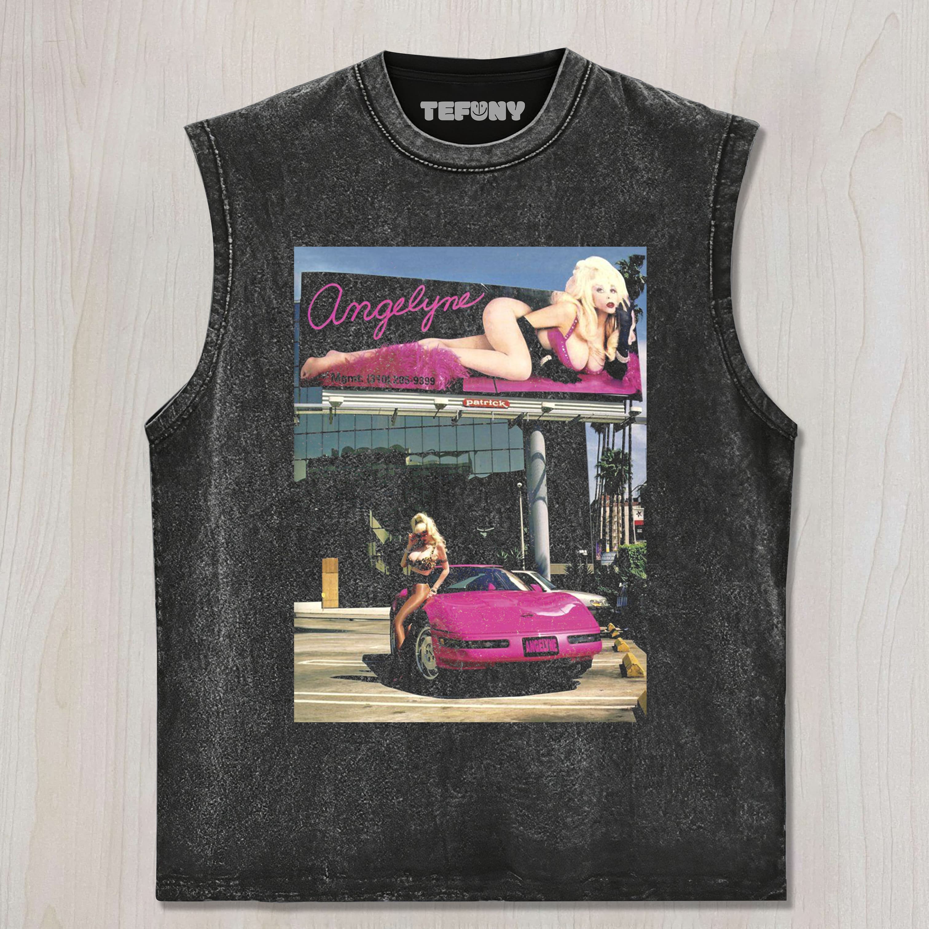 ANGELYNE POSING UNISEX TEE, TANK TOP, LAYERED LS, SWEATSHIRT & HOODIE