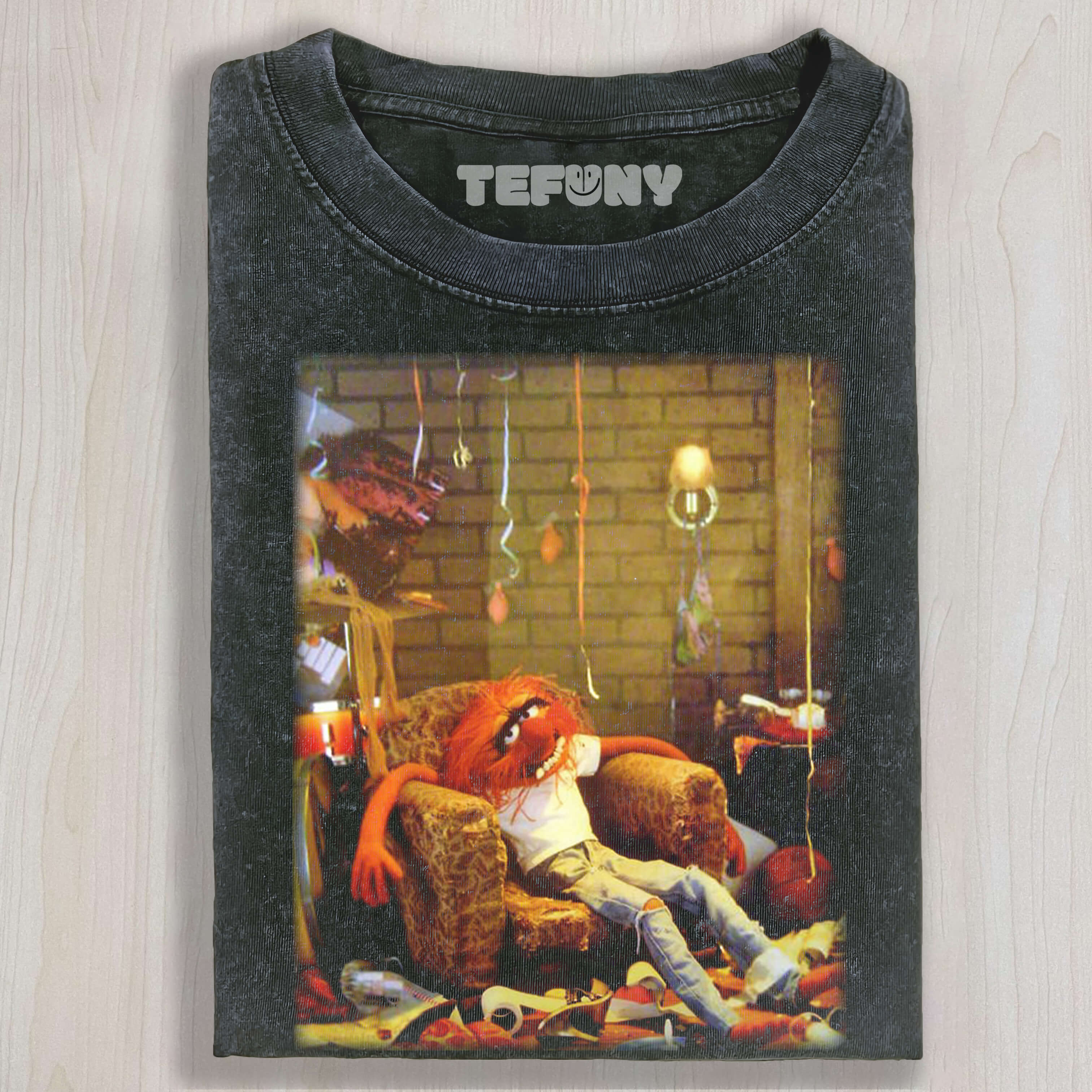 ANIMAL SLUMPED INTO A CHAIR TEE & SWEAT & HOOD